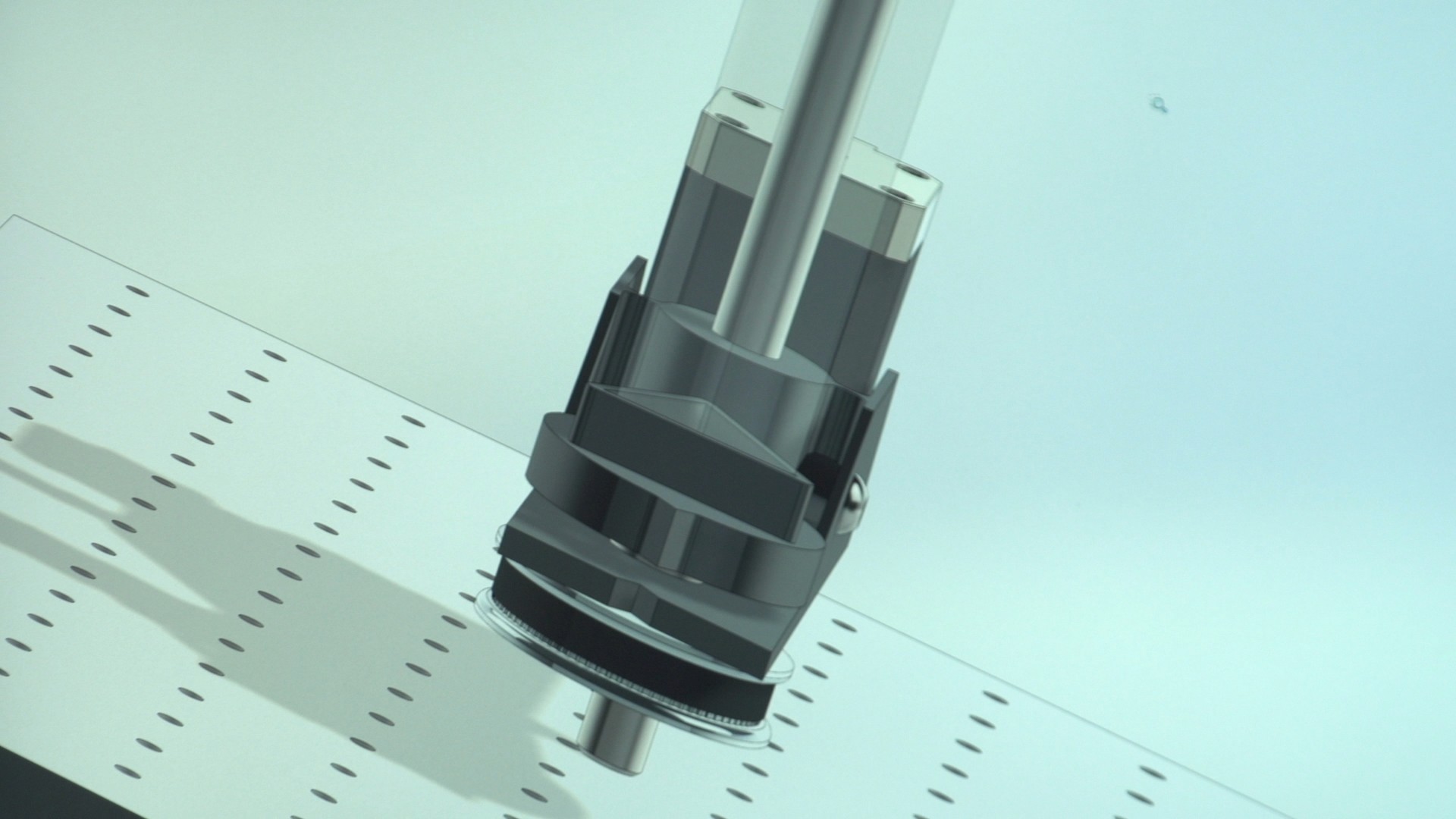 3D model on a screen.