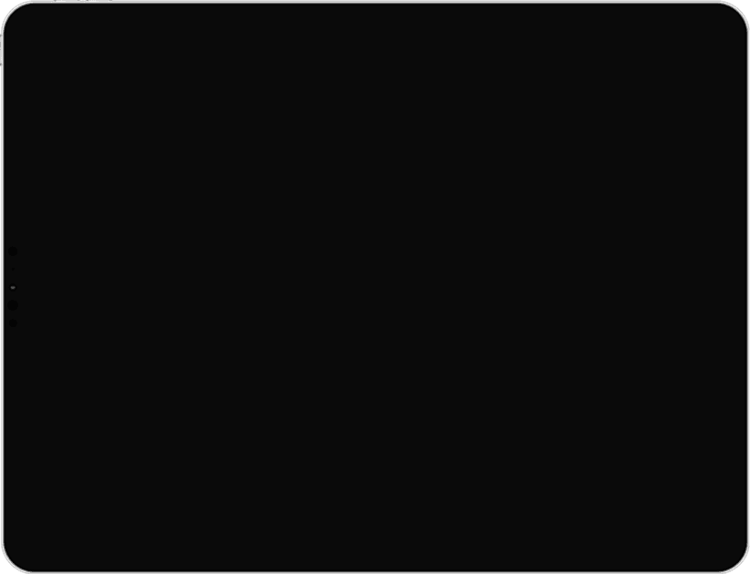 Dispositivo iPad orizzontale