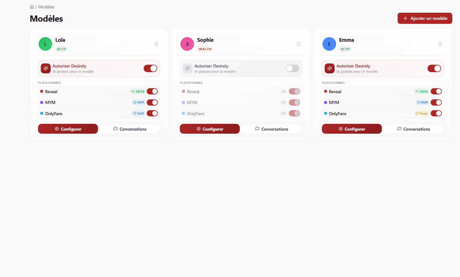 IA chatting multi-plateformes