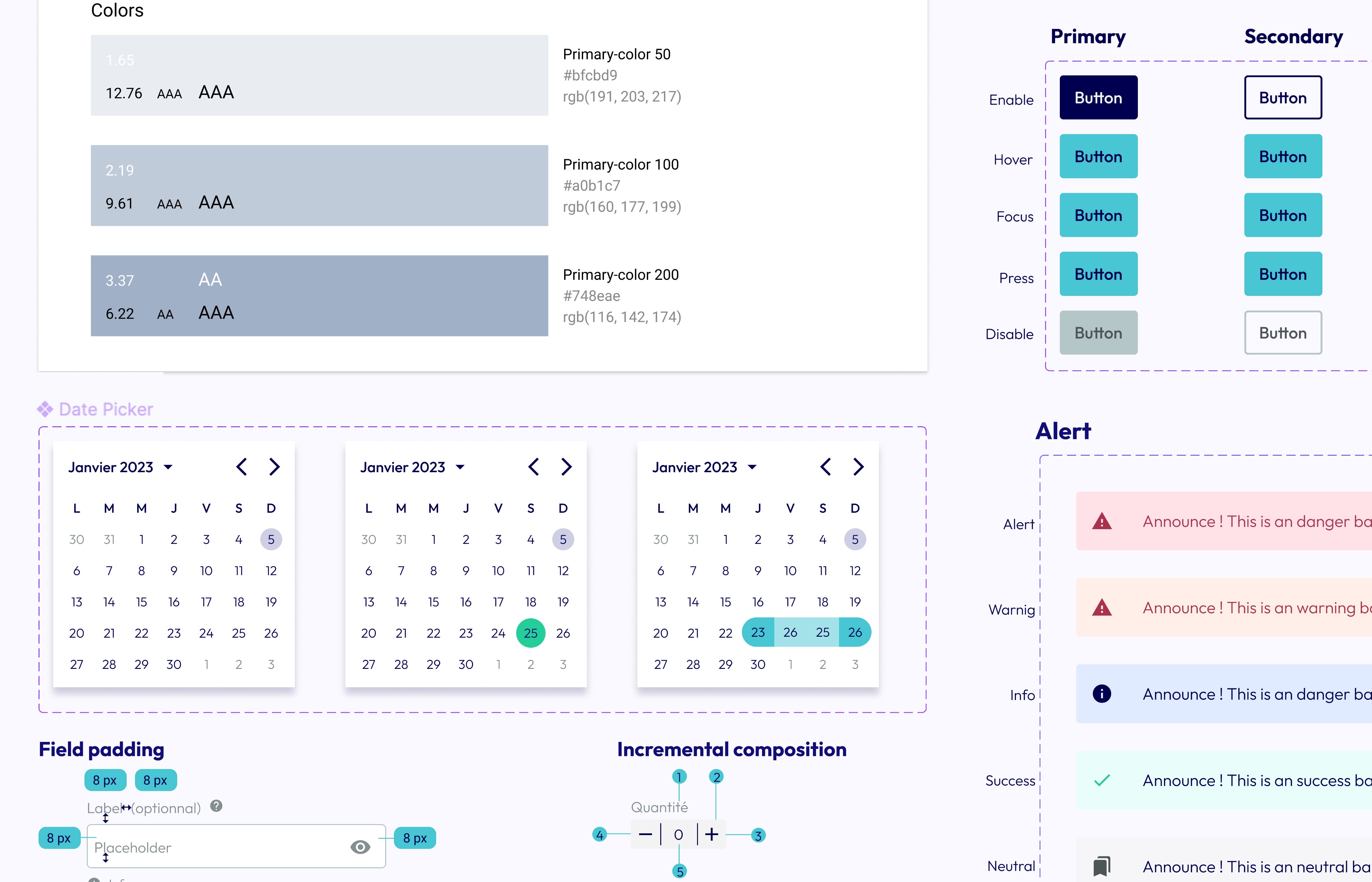 Image d'illustration de composant de Design System