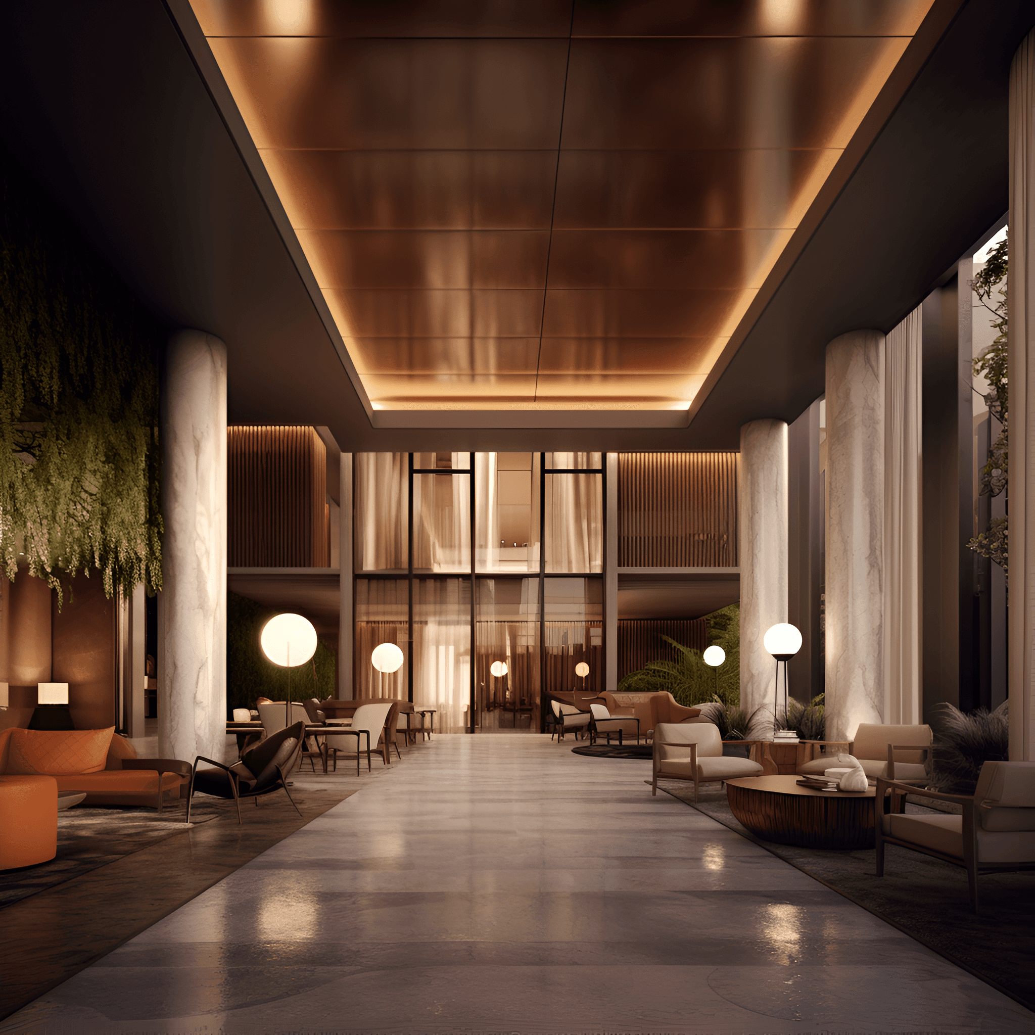 Hotel lounge area merida.
