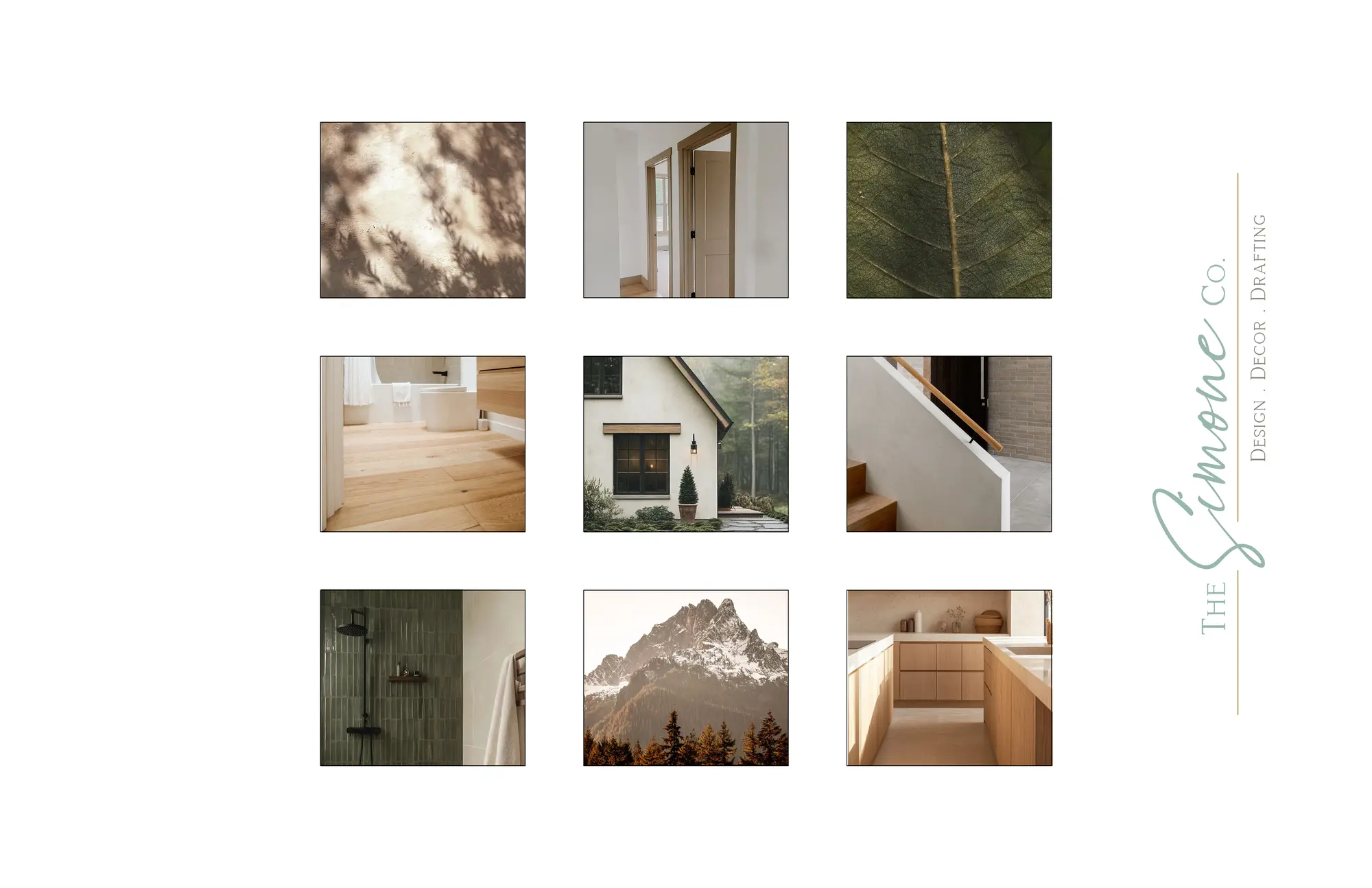 Project gallery image highlighting warm natural materials and modern tailored finishes and thoughtful conceptual design selections by Mint Interior Design.
