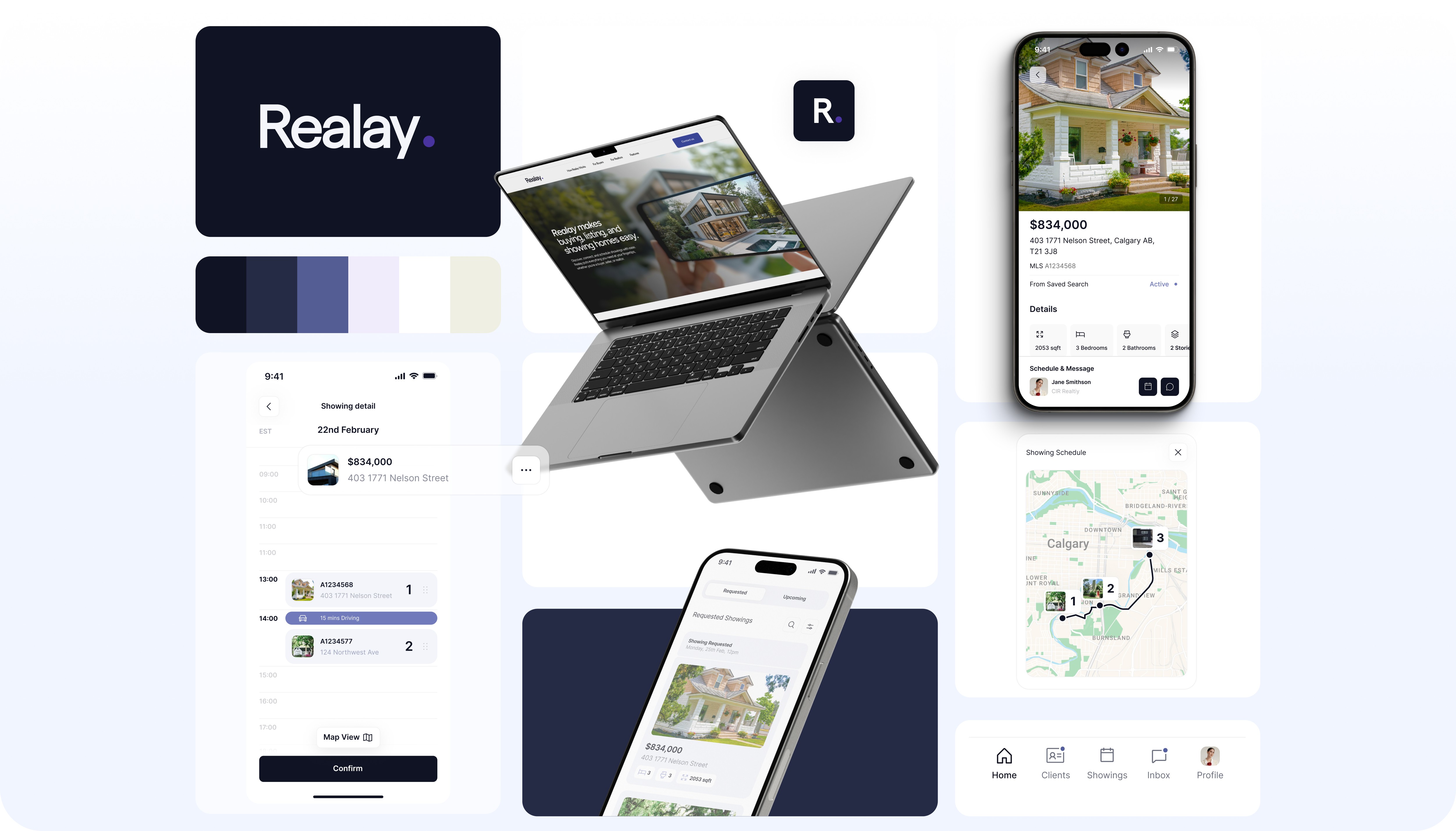 App Screen with open sidebar