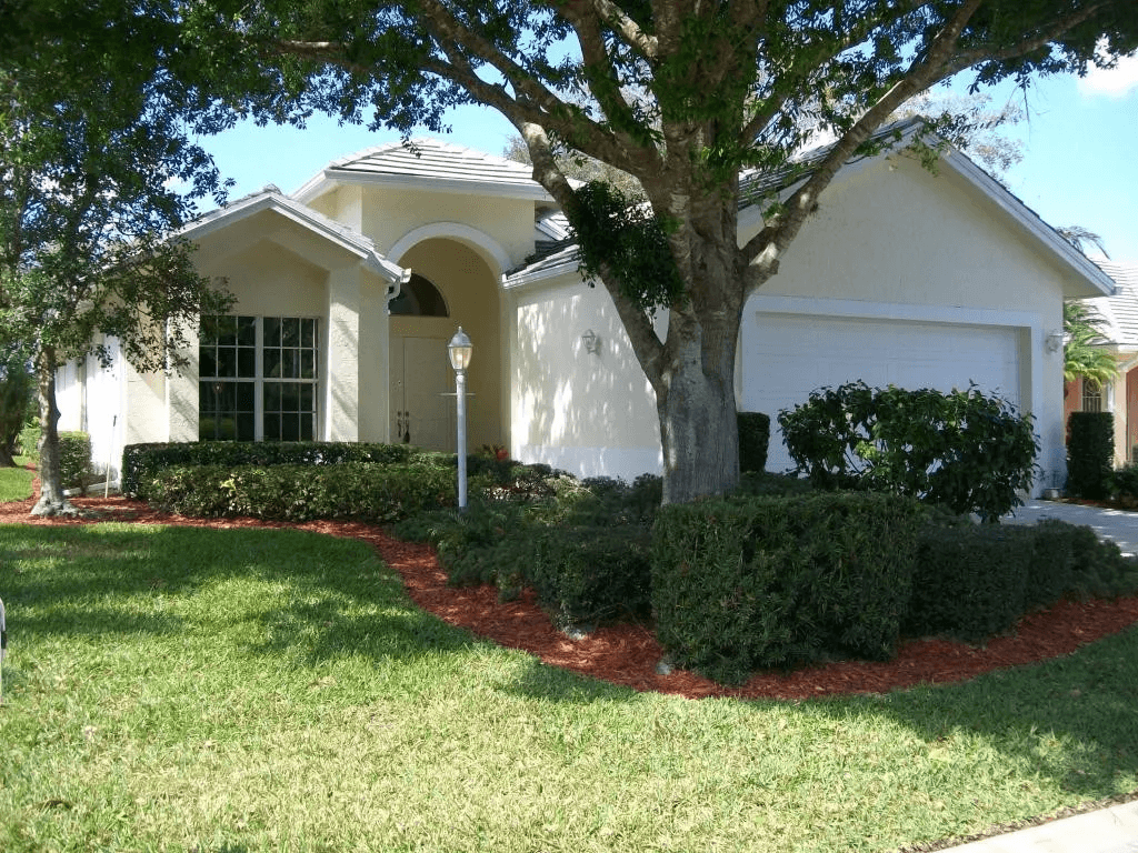 1995 New Roof Construction in Marsh Landing, PGA Village, Port St Lucie with Entegra Flat Broomswept Tile in Natural Gray