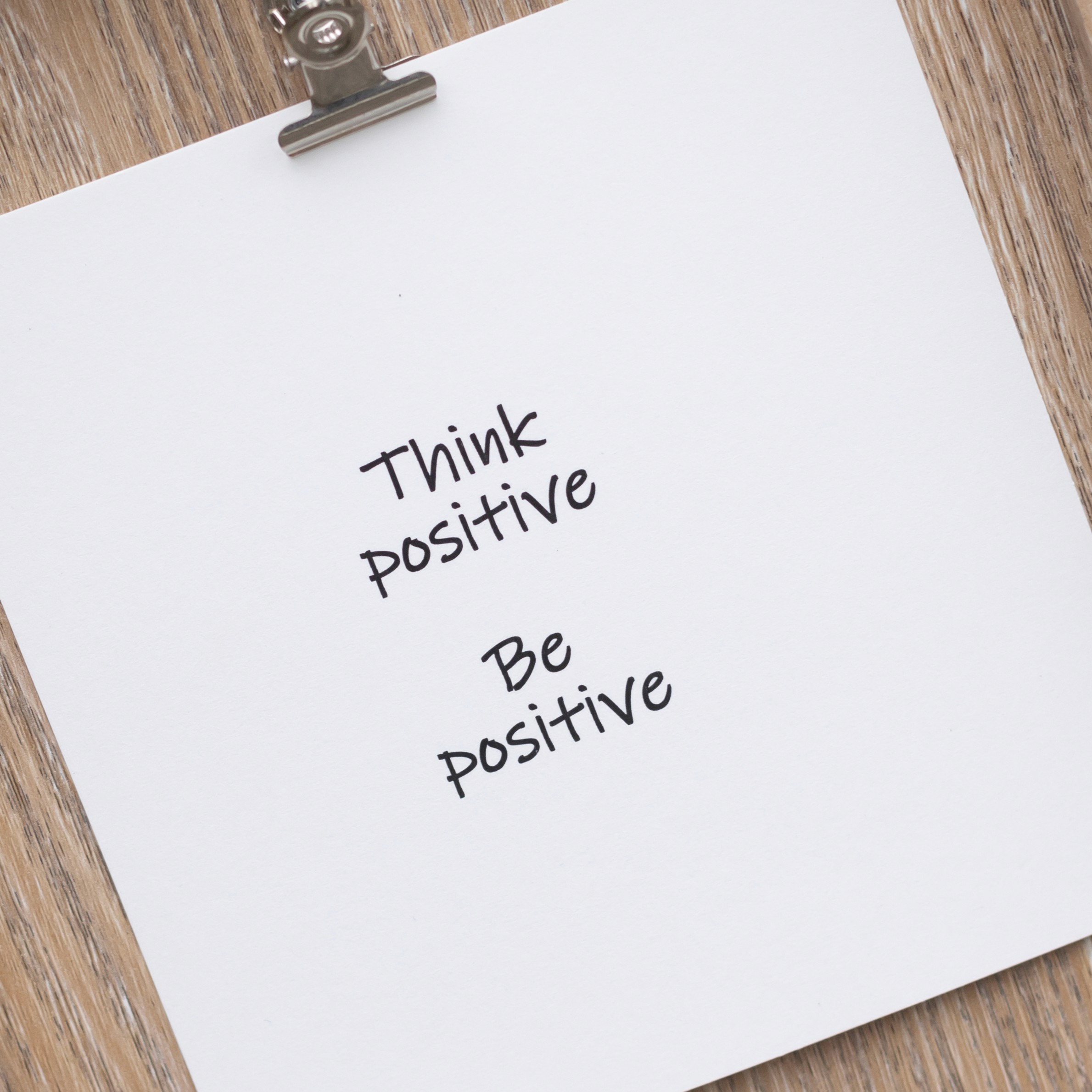 think positive be positive foto