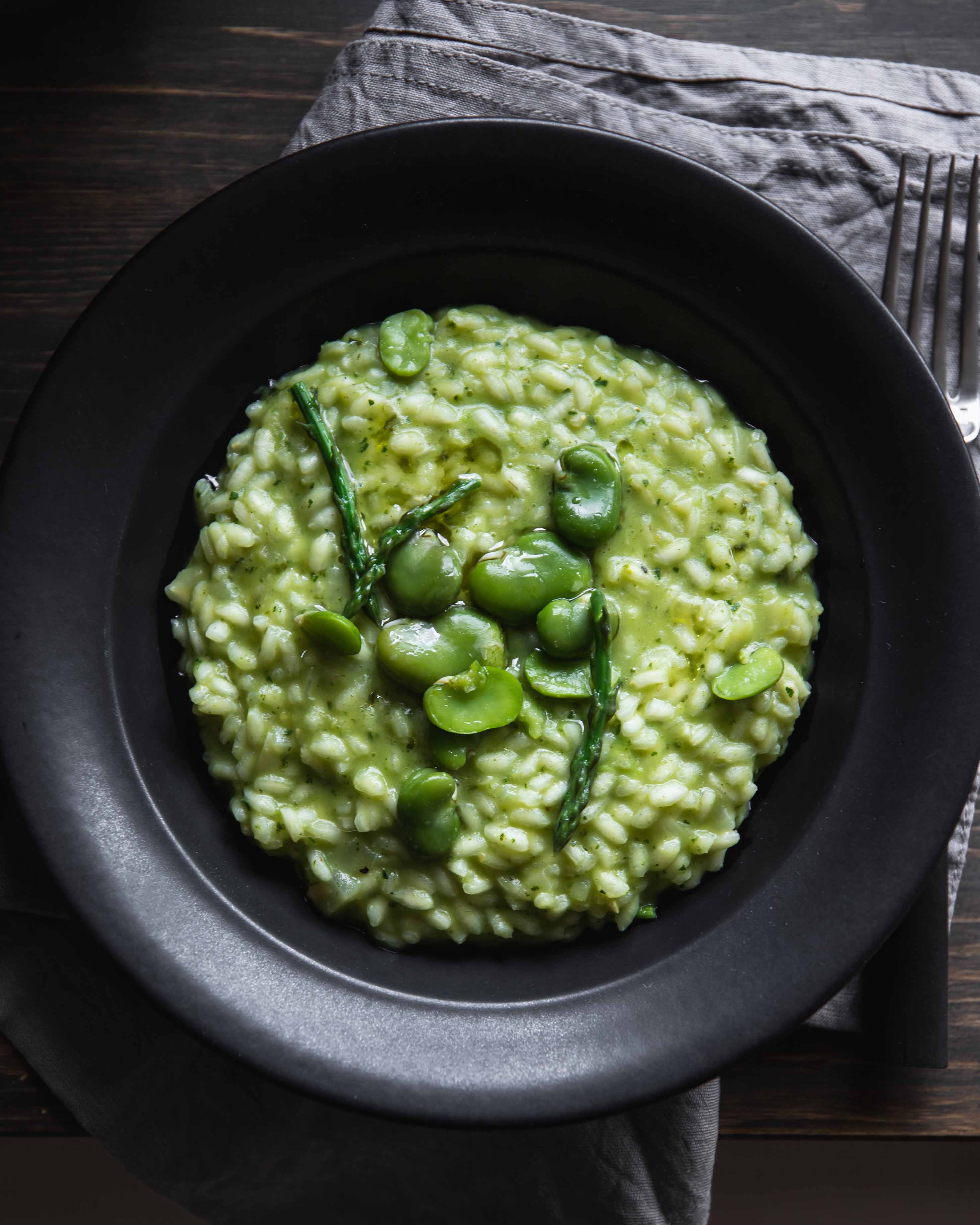 JM_Fava bean and asparagus risotto 