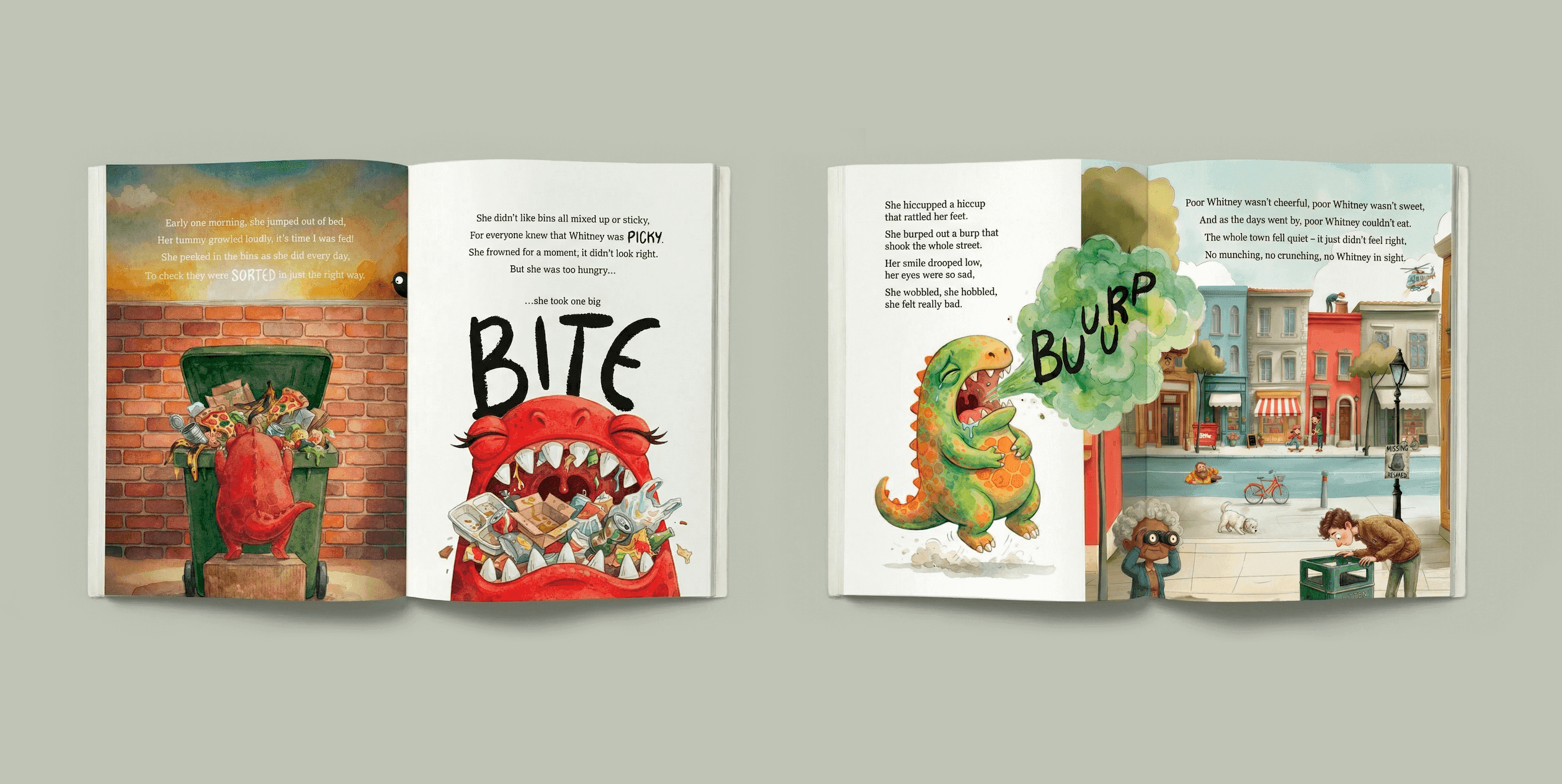 A mockup of a magazine