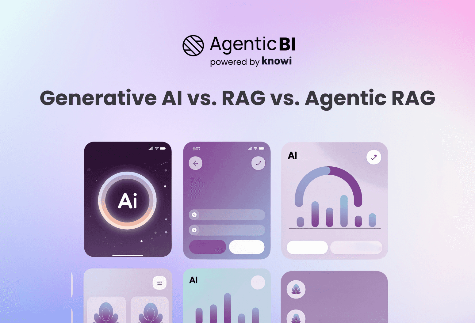 Generative AI vs RAG vs Agentic Rag