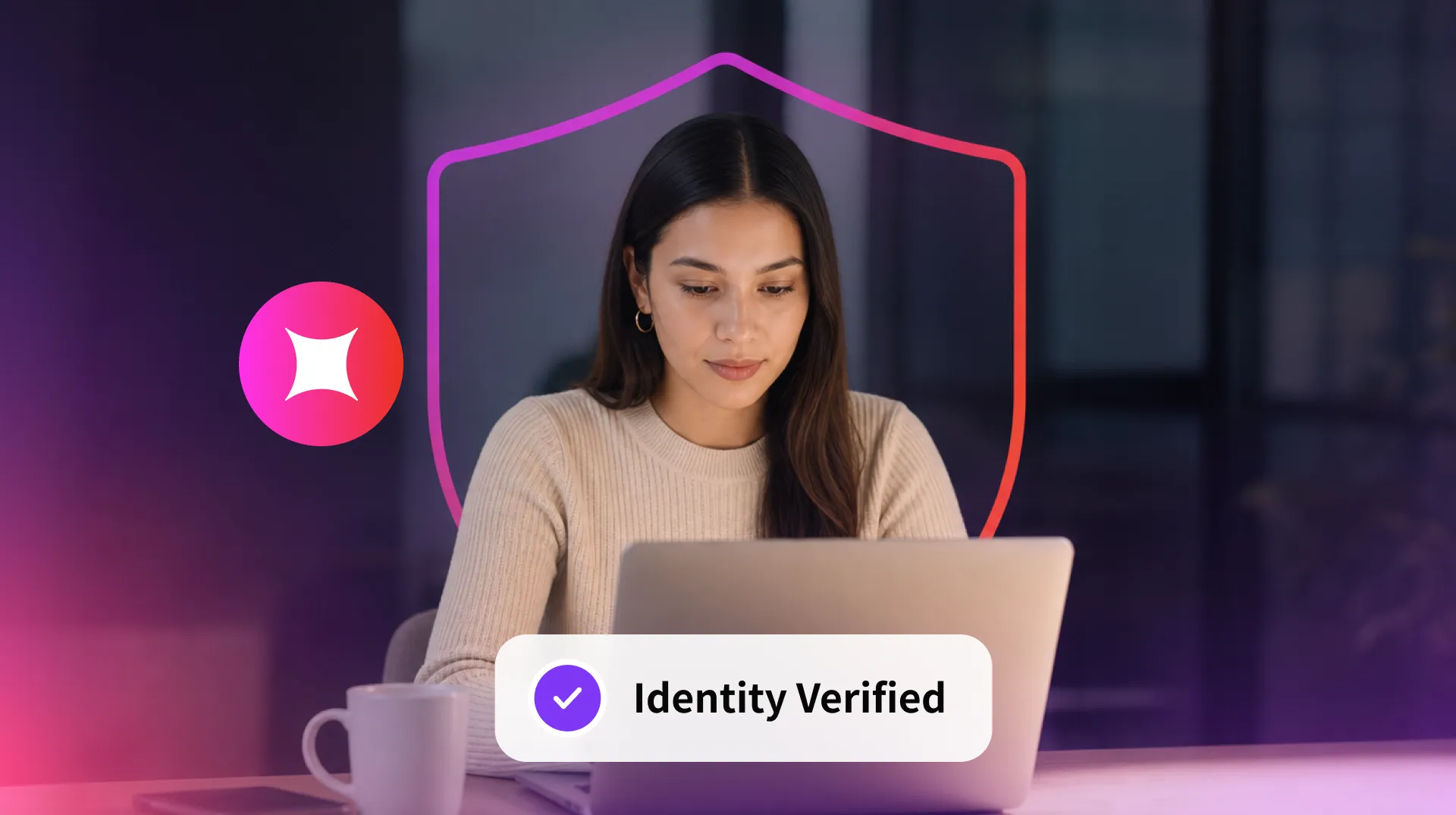 Illustration of HENNGE Identity reducing deepfake and AI-driven impersonation risk