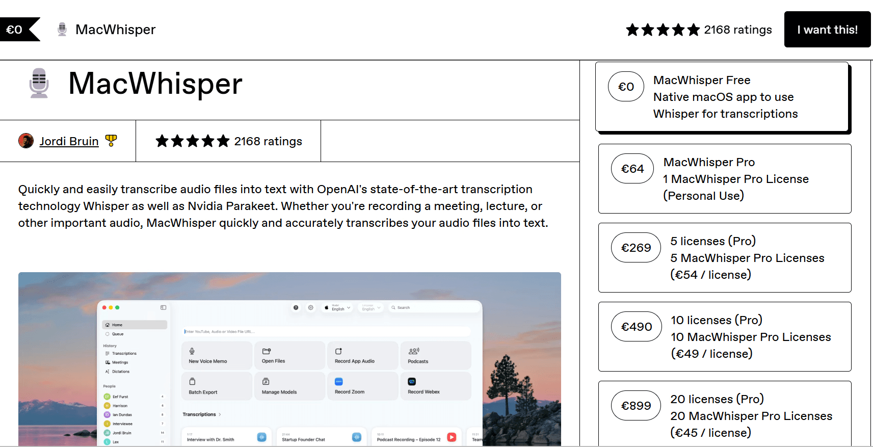 macwhisper interface