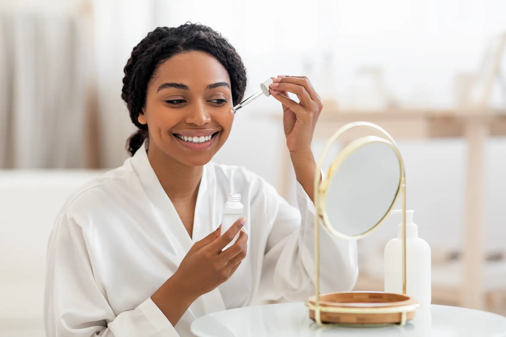 Black skin treatment brightening facial