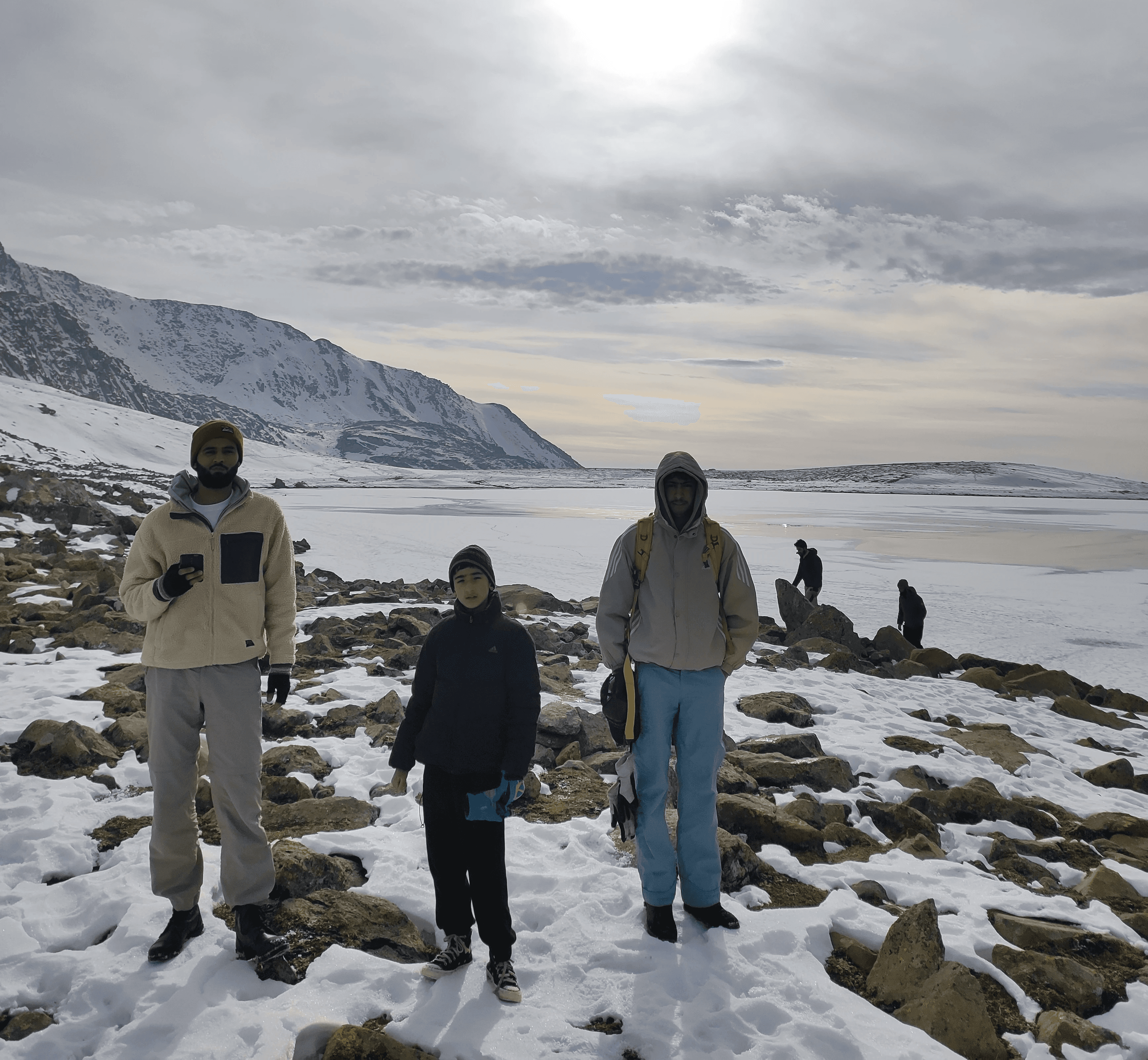 Man with surfing with paddle