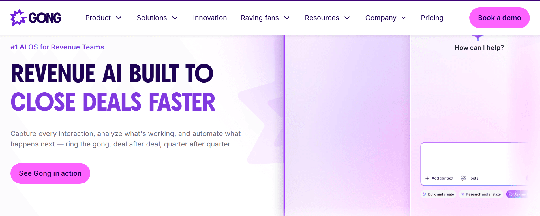 Gong home page
