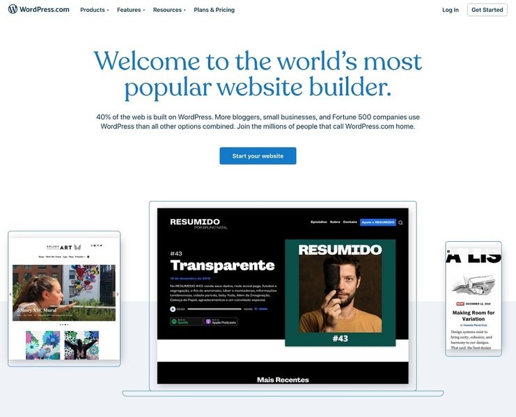 WordPress รู้จักเครื่องมือสร้างเว็บไซต์ ง่ายและฟรี