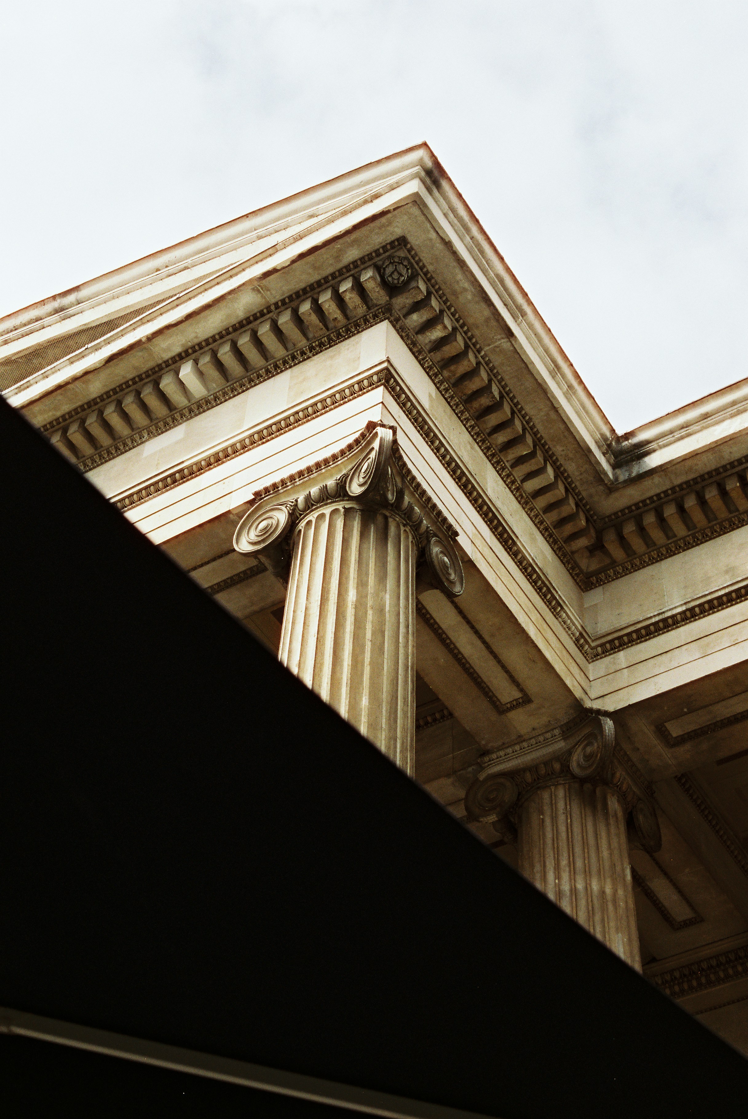 Classical building with columns and ornate details