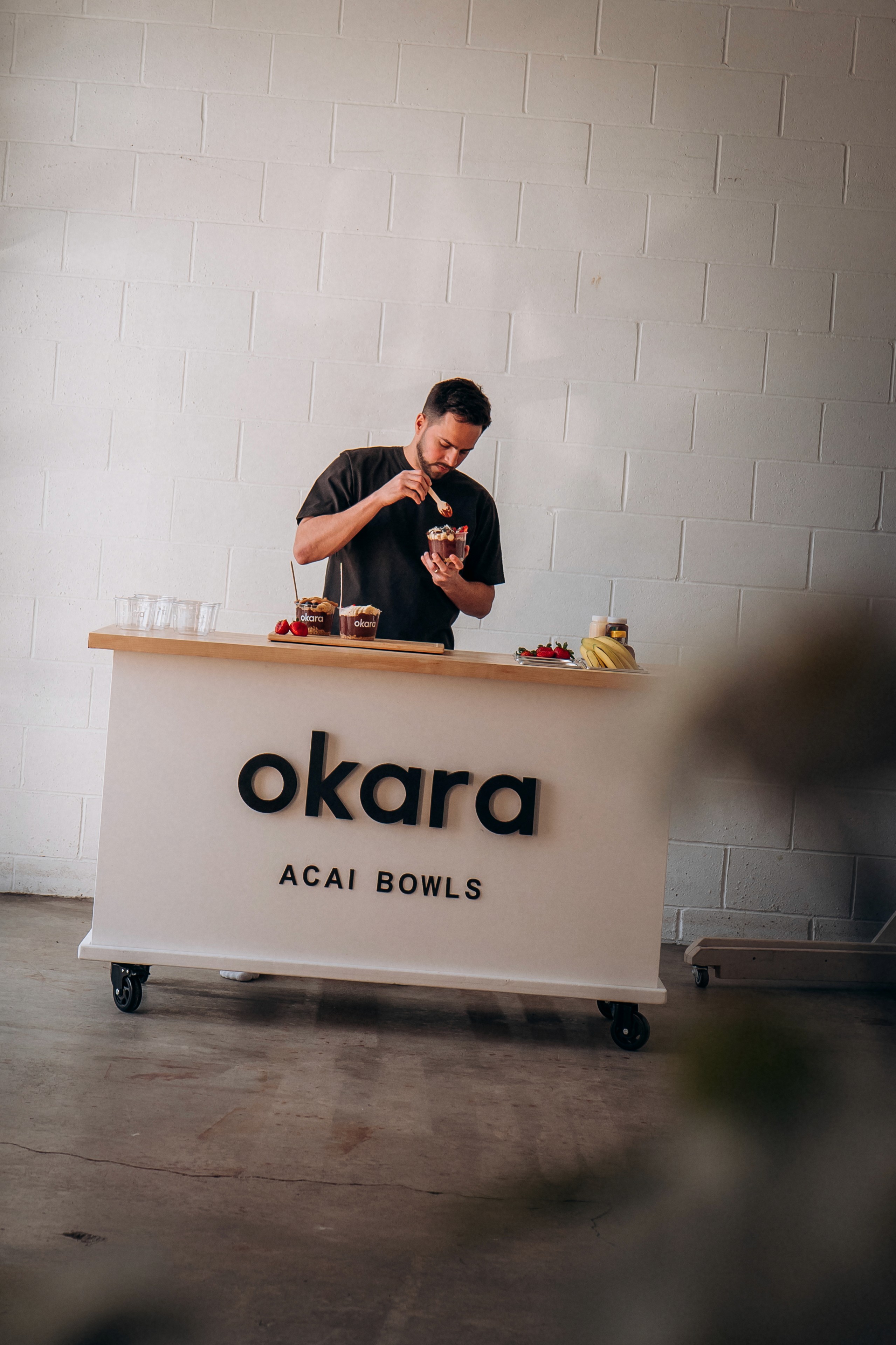 team workspace with people working