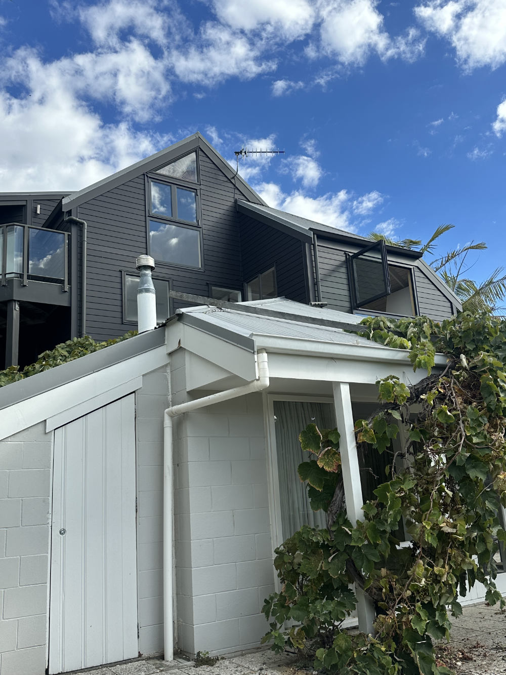 A transformed exterior, with perfect new cladding in East Auckland