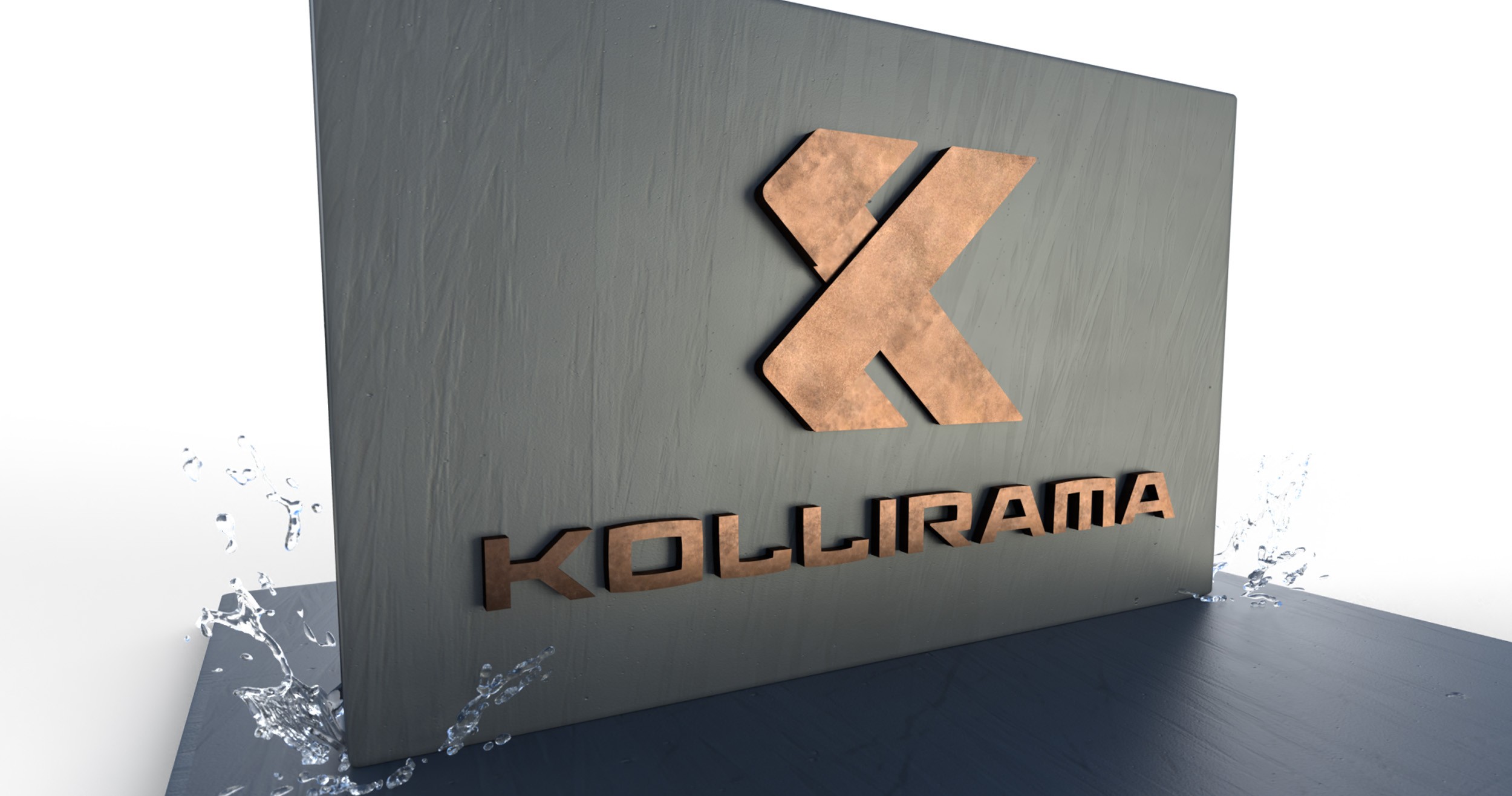 kollirama Nouveau logo 3D réaliste