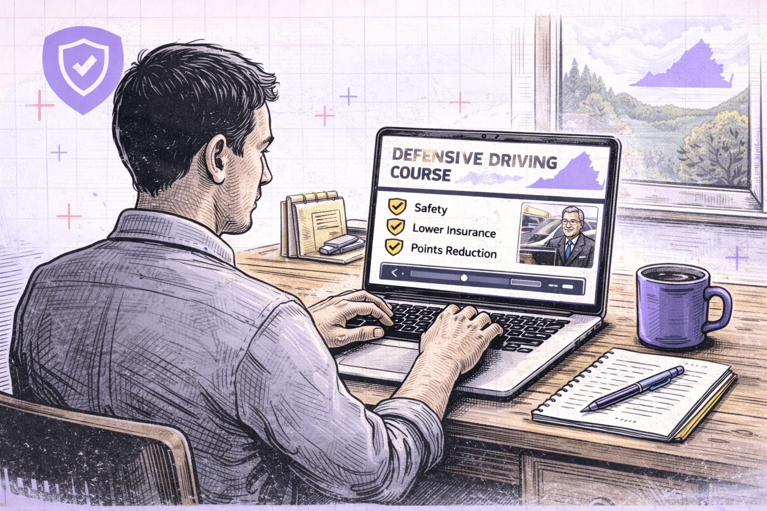 Virginia online defensive driving course on multiple devices