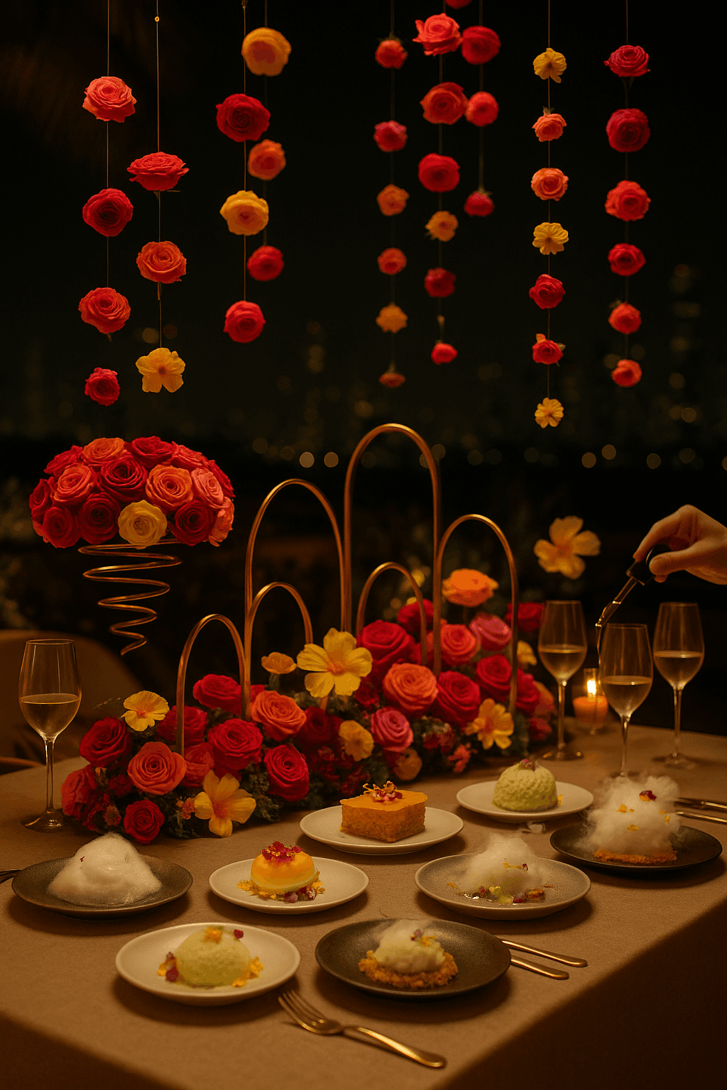 Creative portrait with geometric pink eyewear and bold fashion styling in urban setting