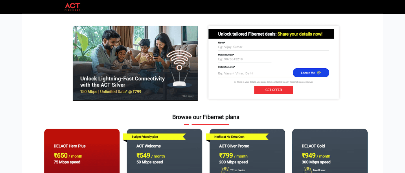 Act fibernet example