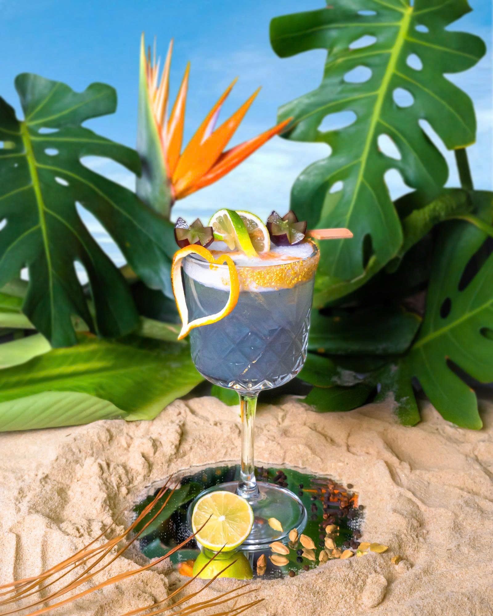 Signature cocktails at The Roof rooftop bar, Da Nang