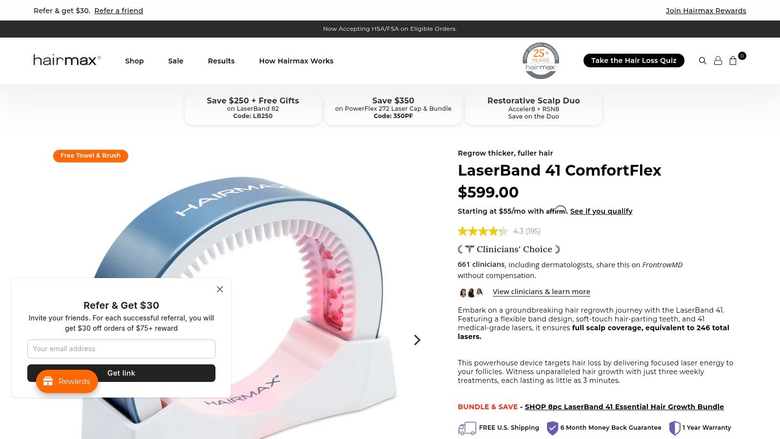 Hairmax LaserBand 41