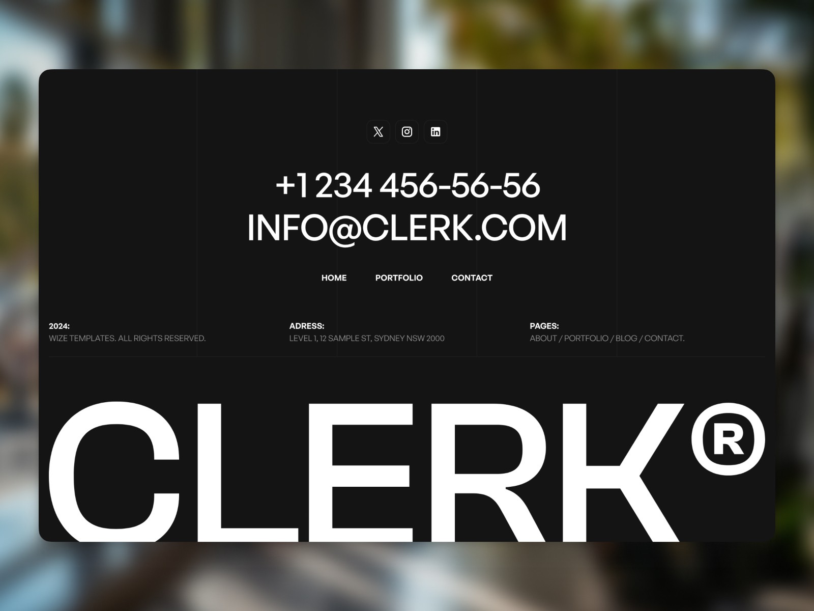 Clerk — 创意机构官网设计灵感