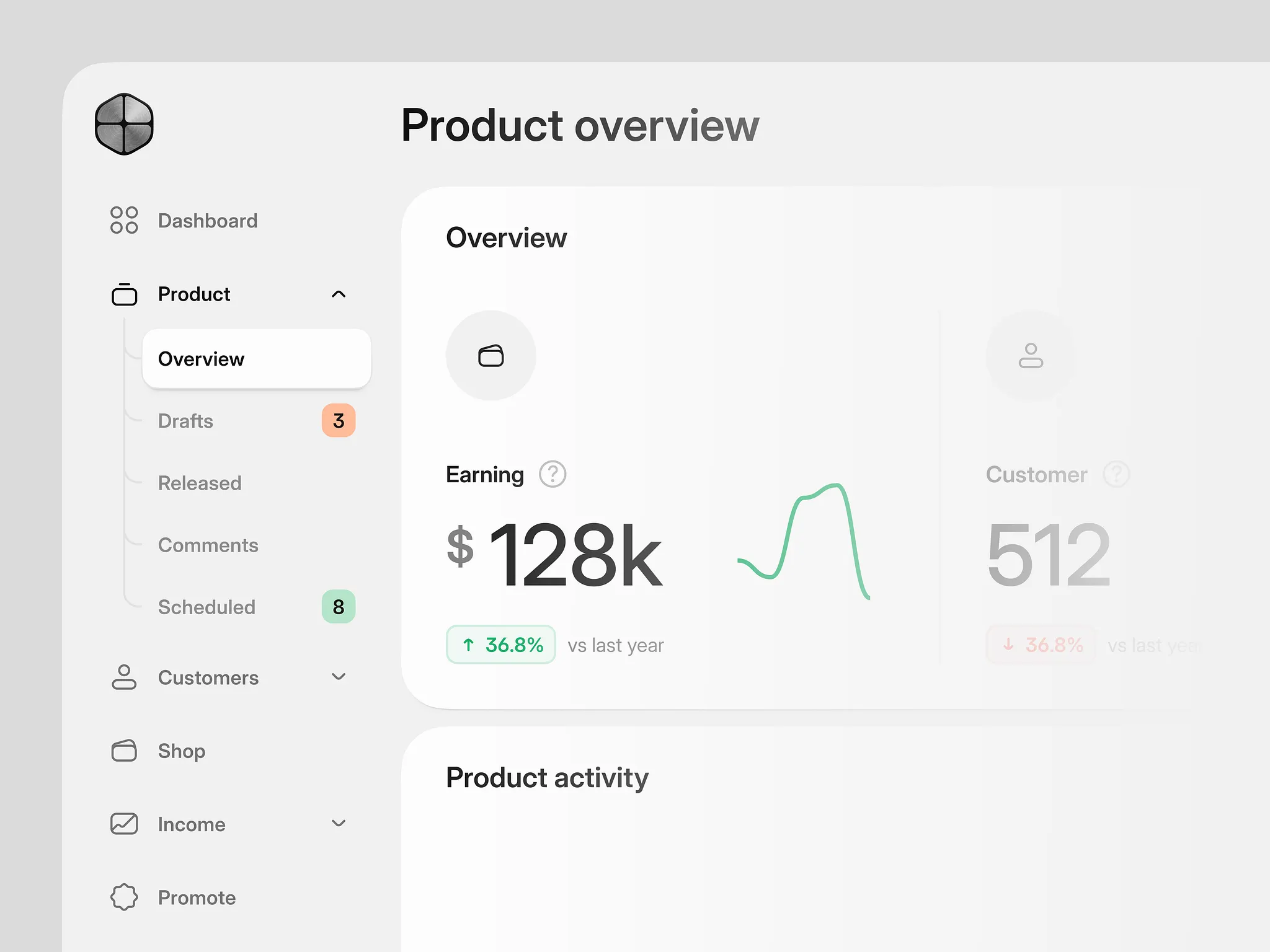 Screenshot of a web application