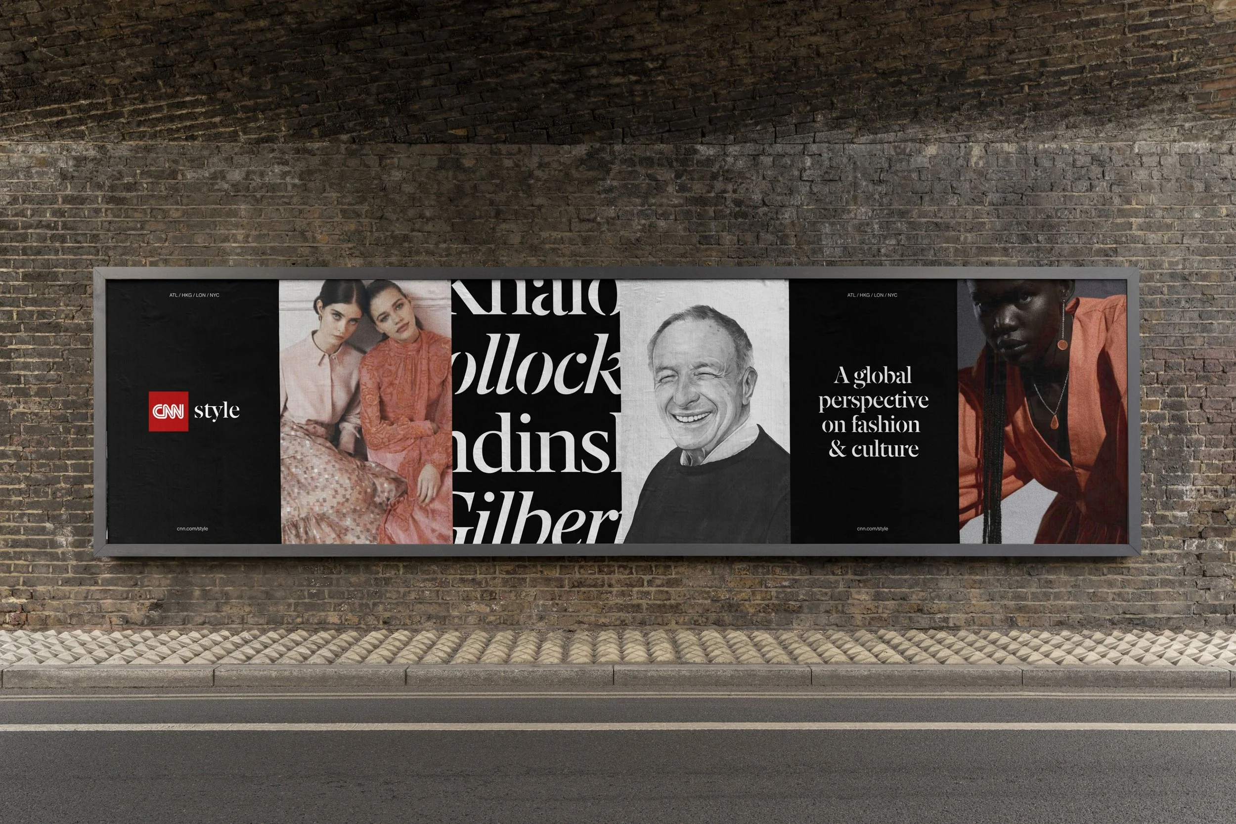 Campaign poster design for CNN Style, a global fashion, art and design publication.