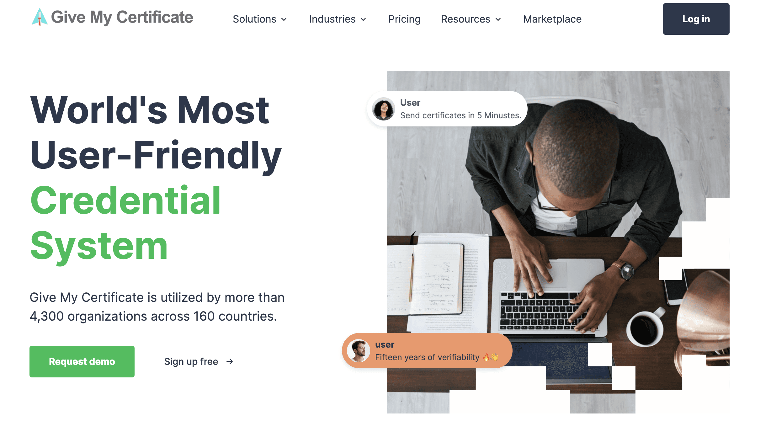 Give My Certificate Website