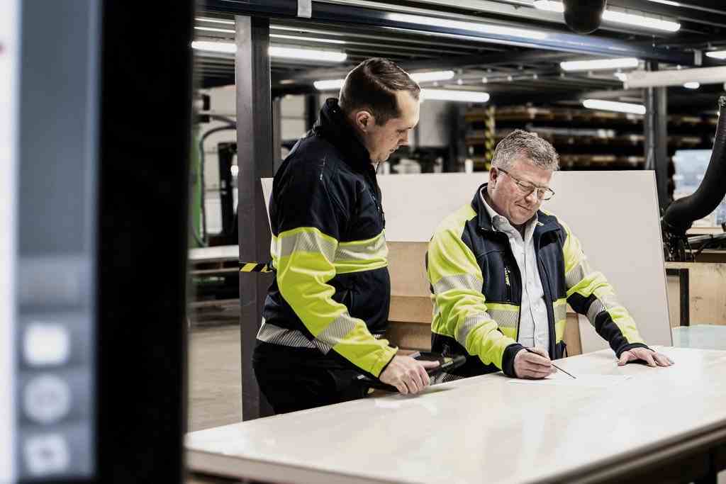 David Davis, Trovex founder, reviewing healthcare IPS manufacturing plans