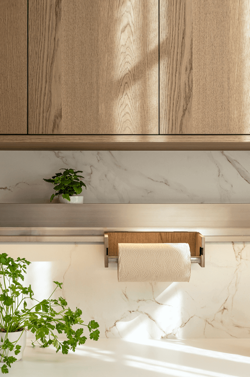 Encimera de mármol en cocina Arclinea