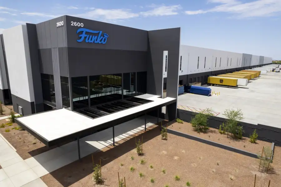 Funko-branded office entrance at 10 West Commerce in Buckeye, Arizona