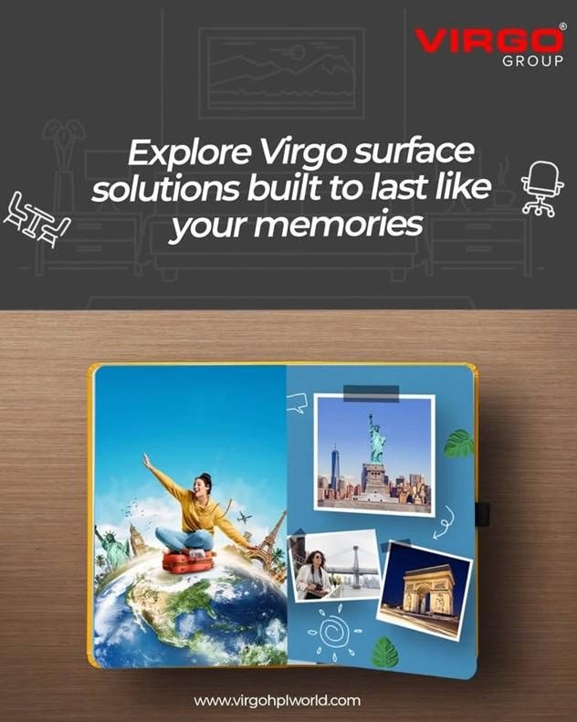Virgo Group logo representing a global leader in sustainable decorative laminates and innovative surface solutions.