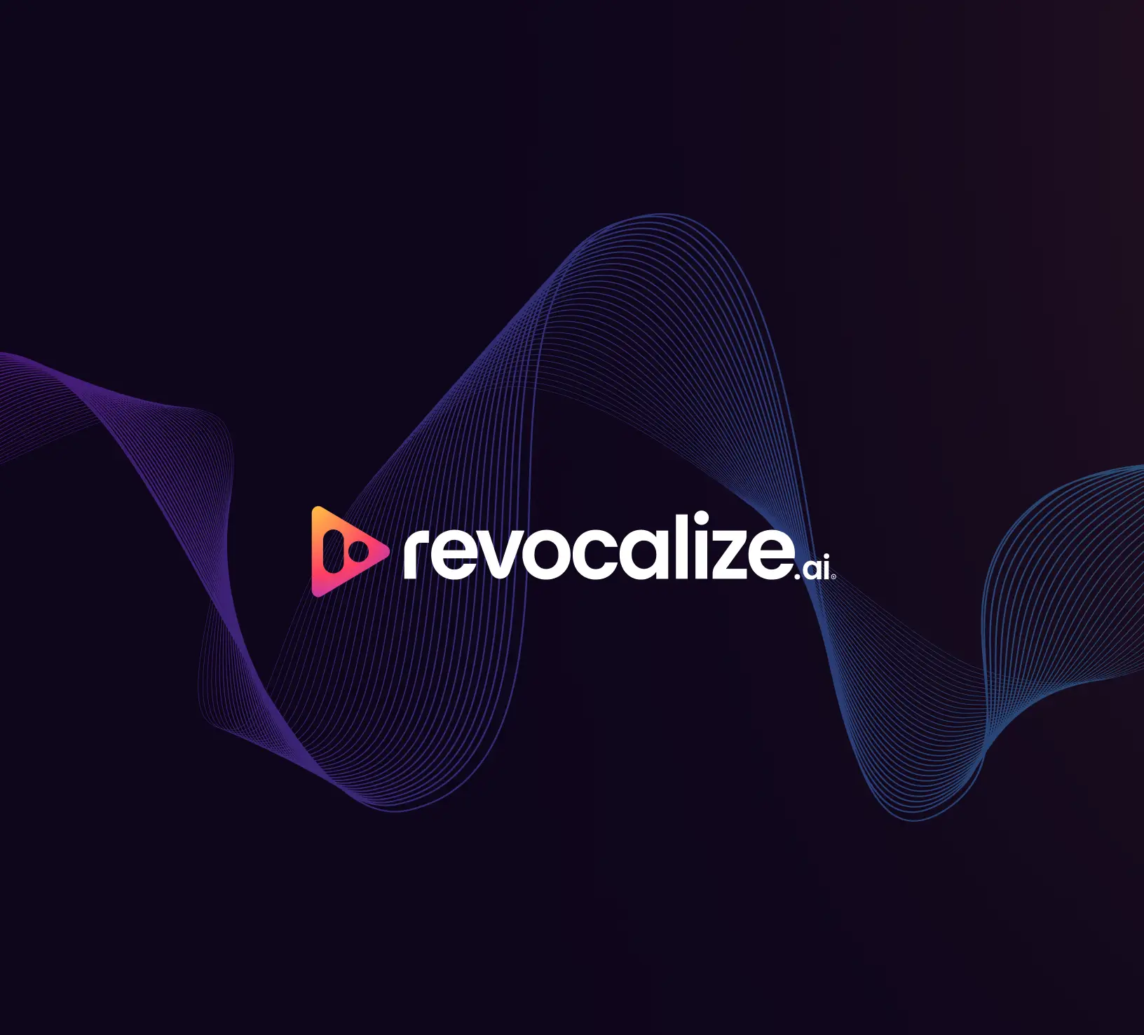 A soundwave on a dark purple logo with a logo over it