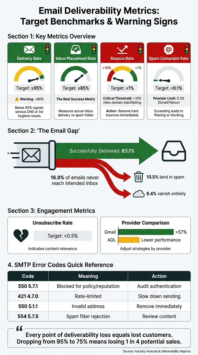 Email Deliverability Metrics and Benchmarks Guide