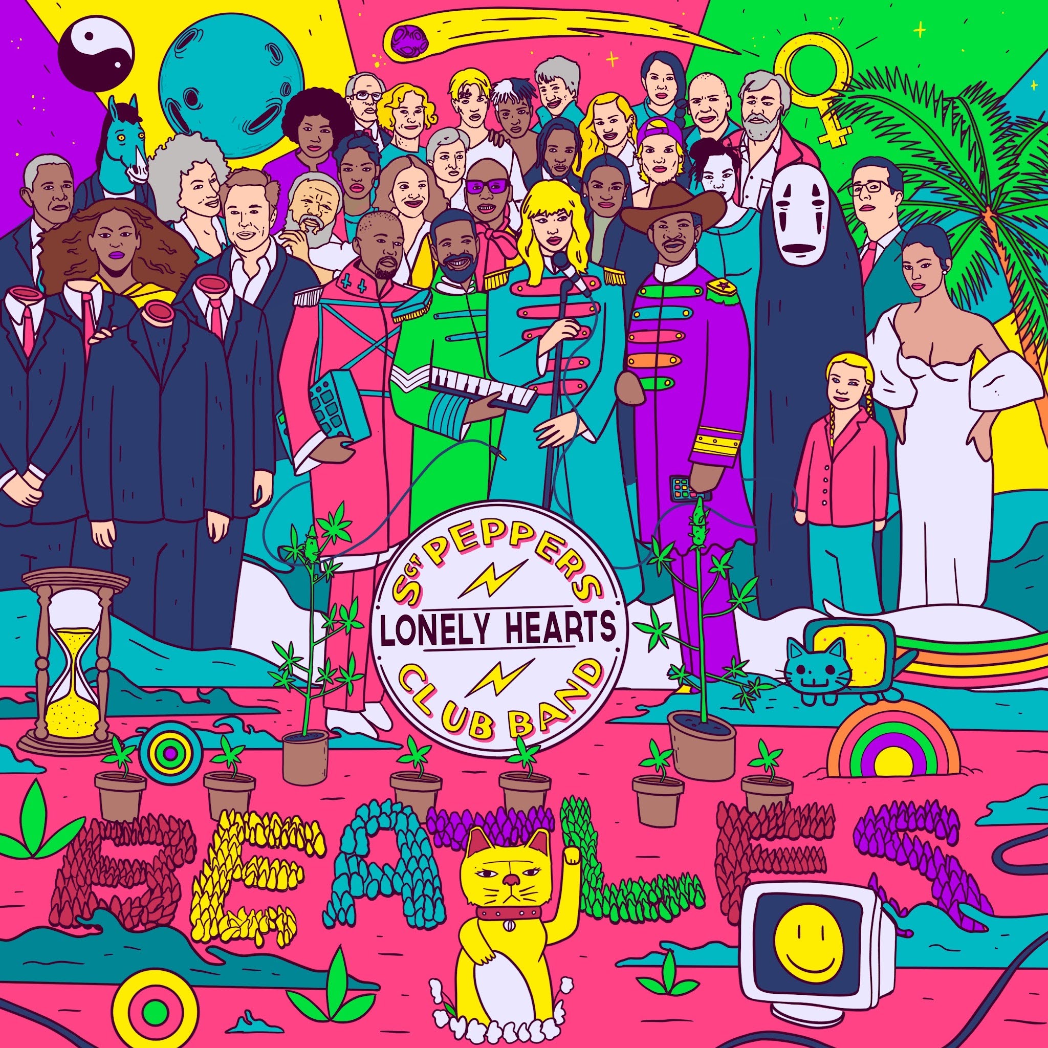 Iconic Album Covers Reimagined – social culture campaign