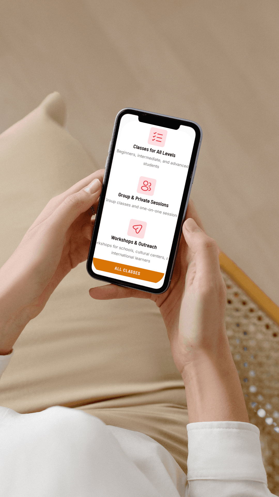 A mockup of screenshot from website