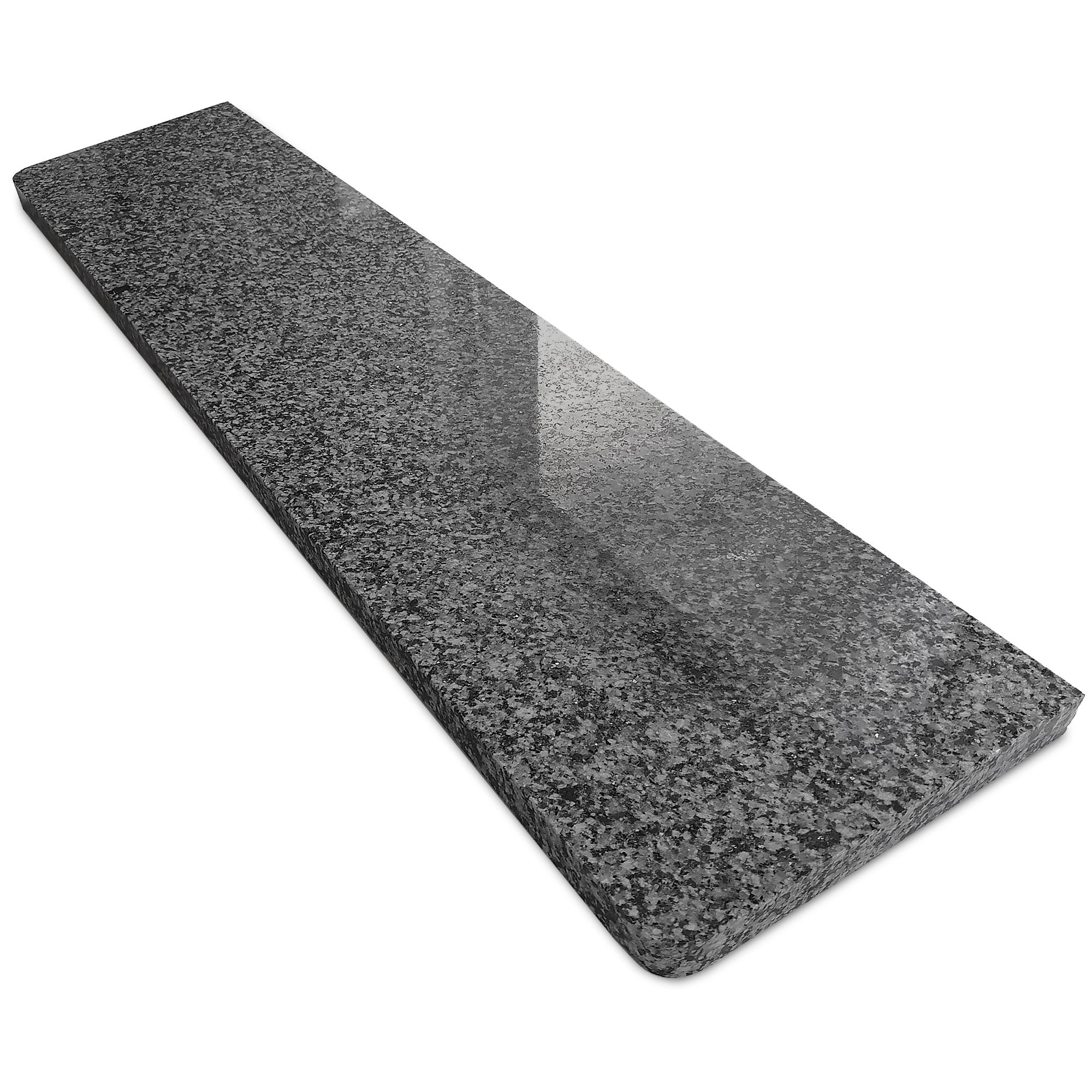 Granit Treppenstufen Außen G603 Bianco Crystal – Geflammte Trittstufe & Setzstufe 100 cm