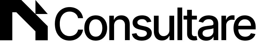 Company logo in white