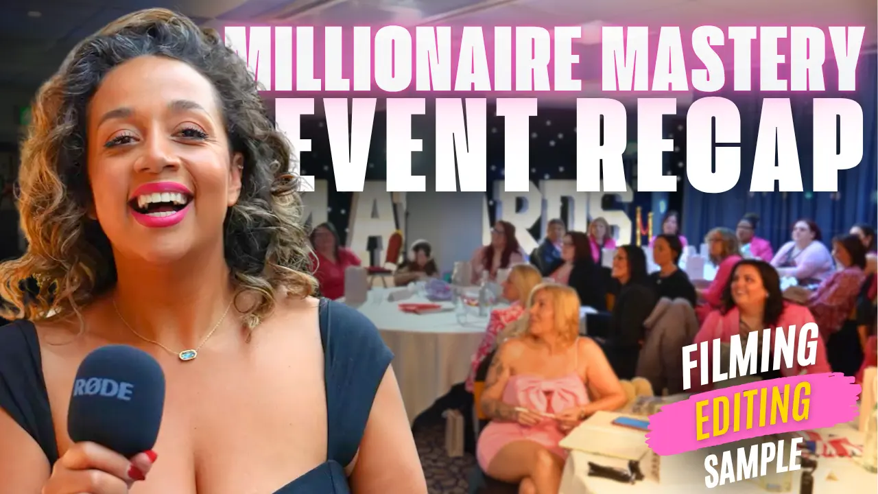 Business event videography at Millionaire Mastery in London