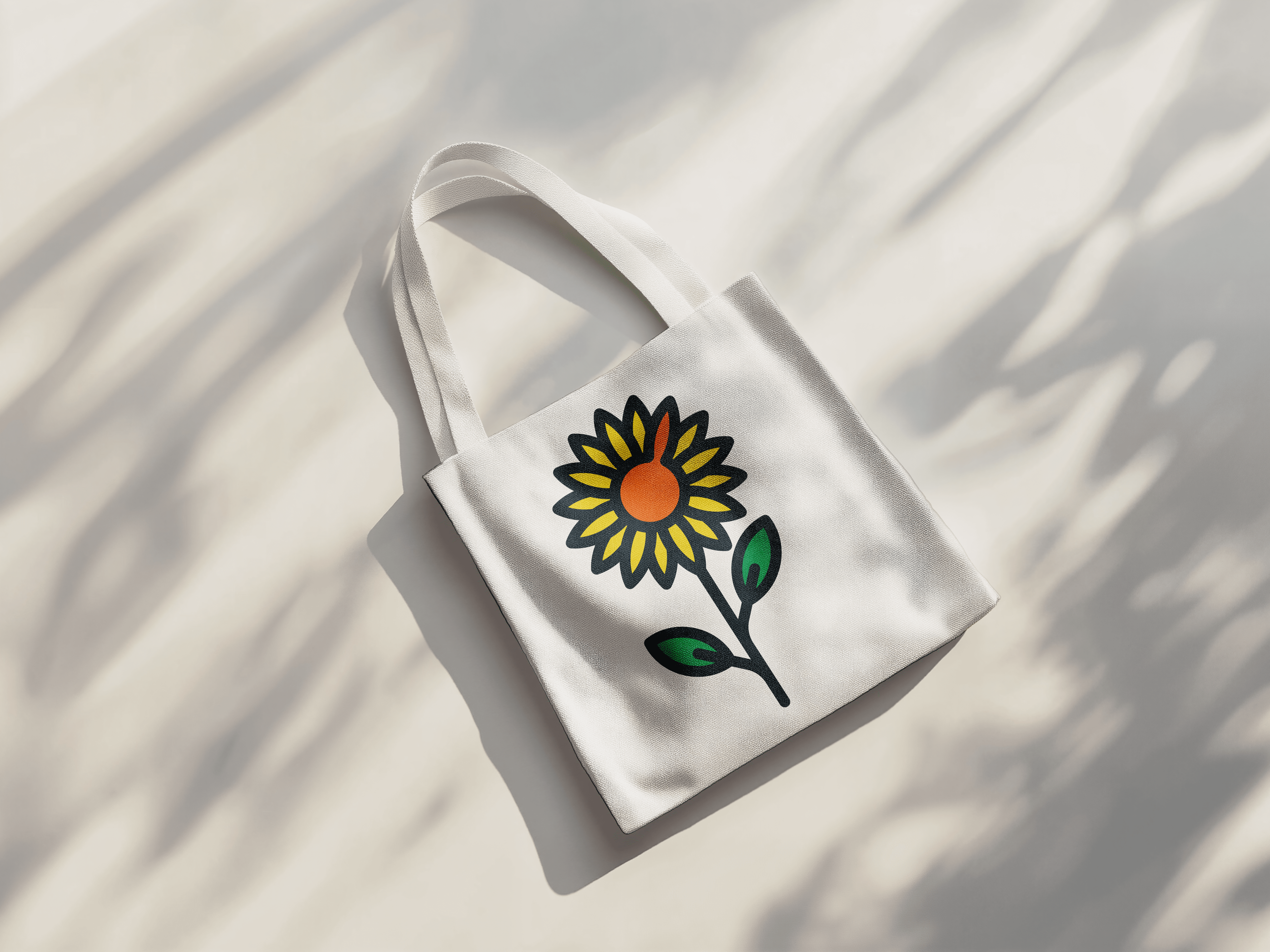 Brighter Life Therapy sunflower logo on tote bag