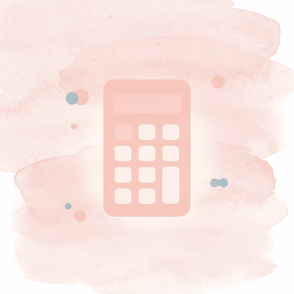 Calculator icon representing Arabic numerals and mathematical symbols