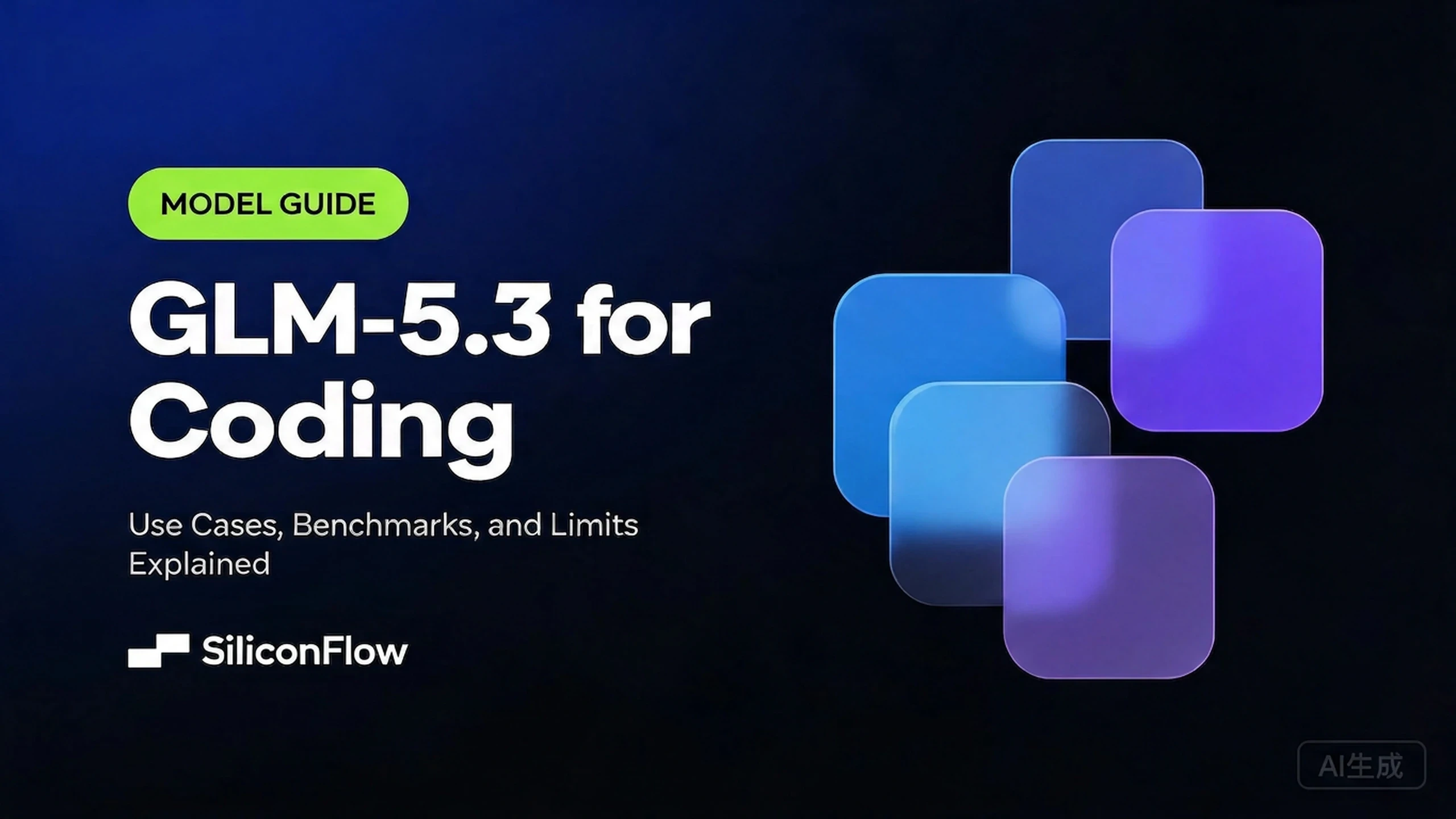 Cover image for GLM-5.3 coding guide showing use cases, benchmarks, and limits for software engineering tasks