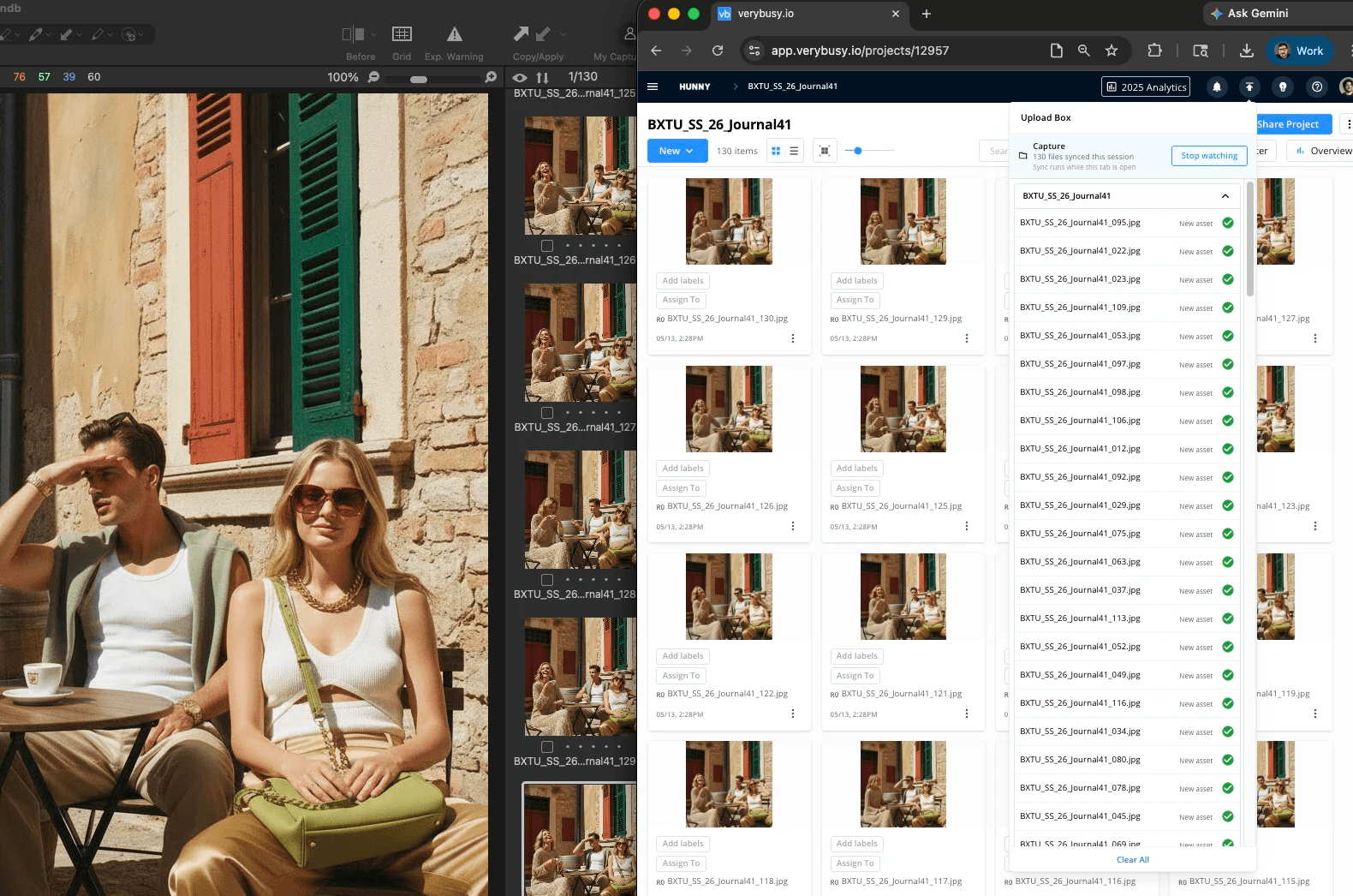 verybusy capture one holt folder sync