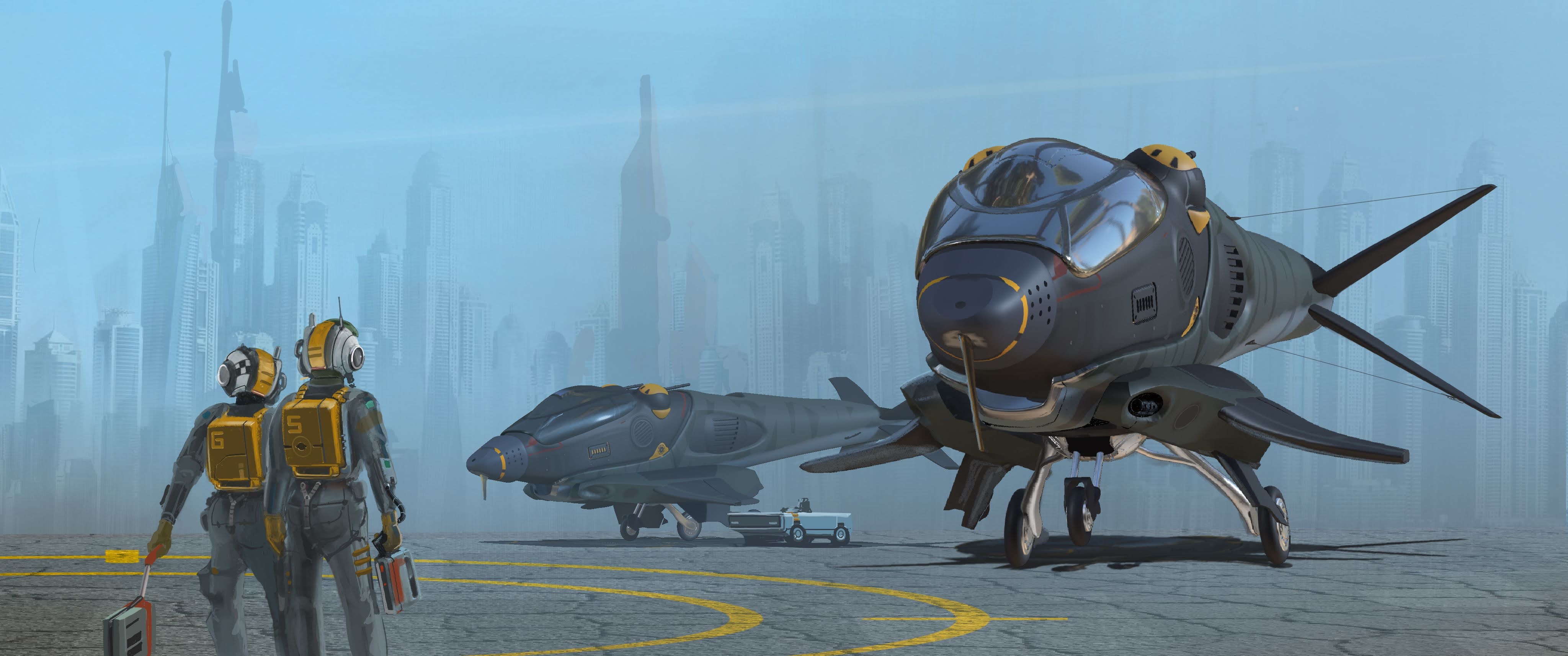 PIlots Concept Art by David White