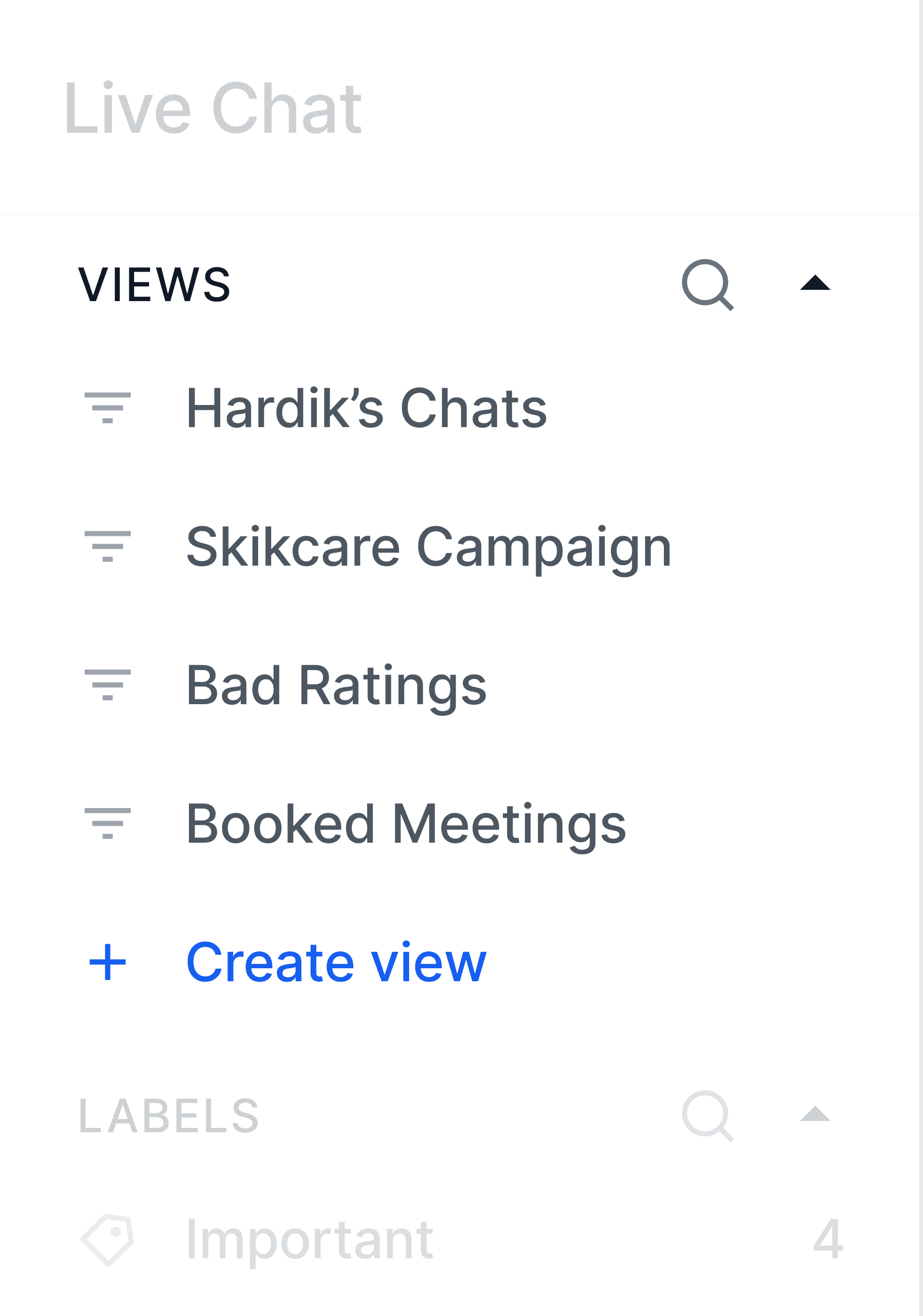 saved views