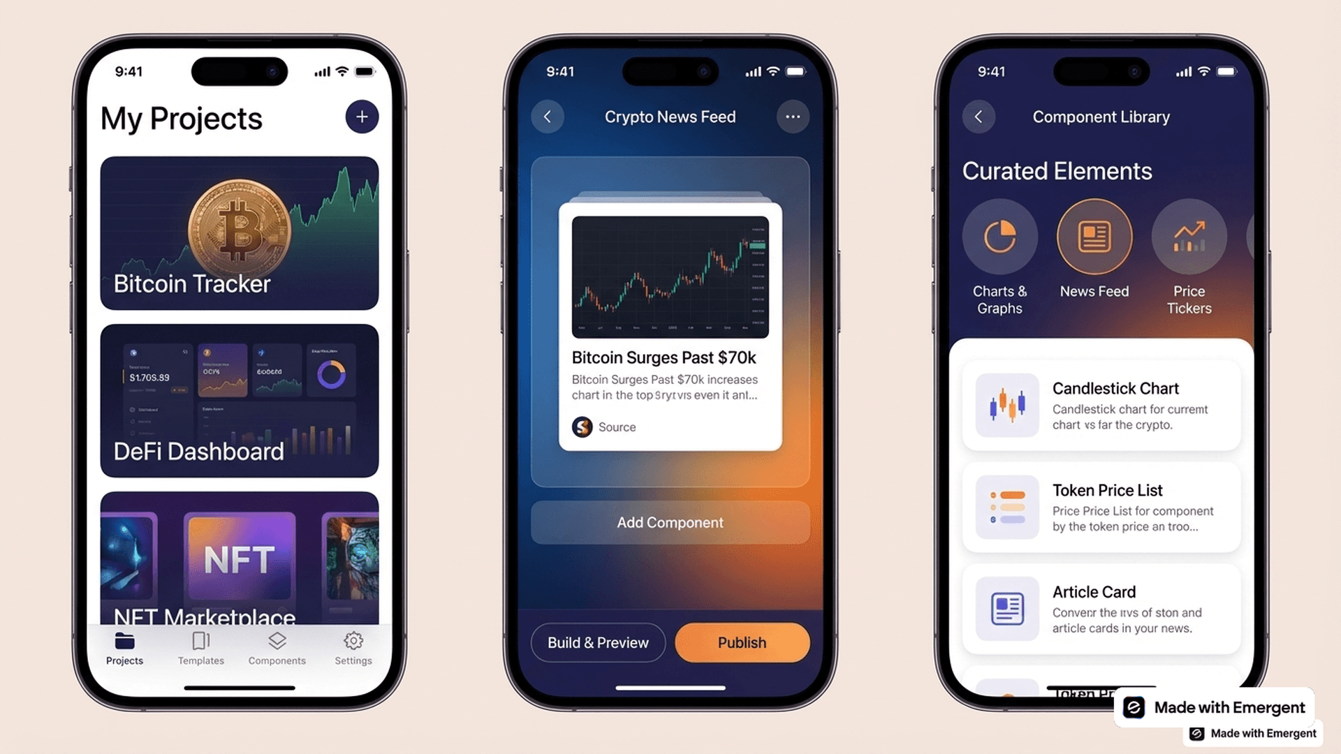 Cryptocurrency News App Made With Emergent