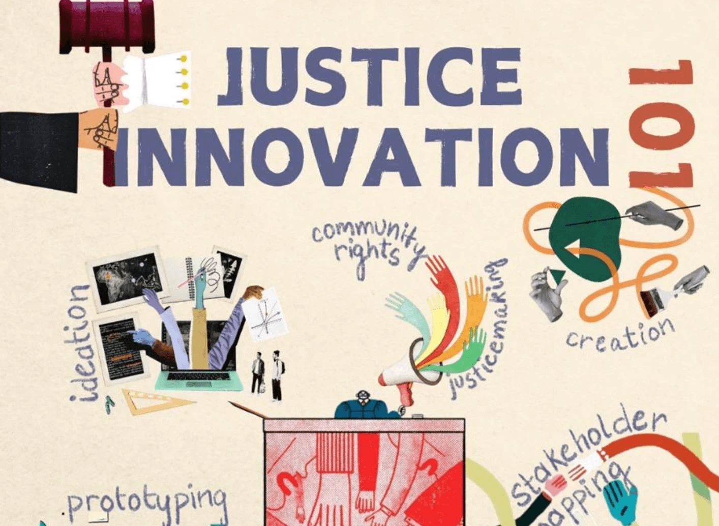 An image of the Justice Innovation 101 poster
